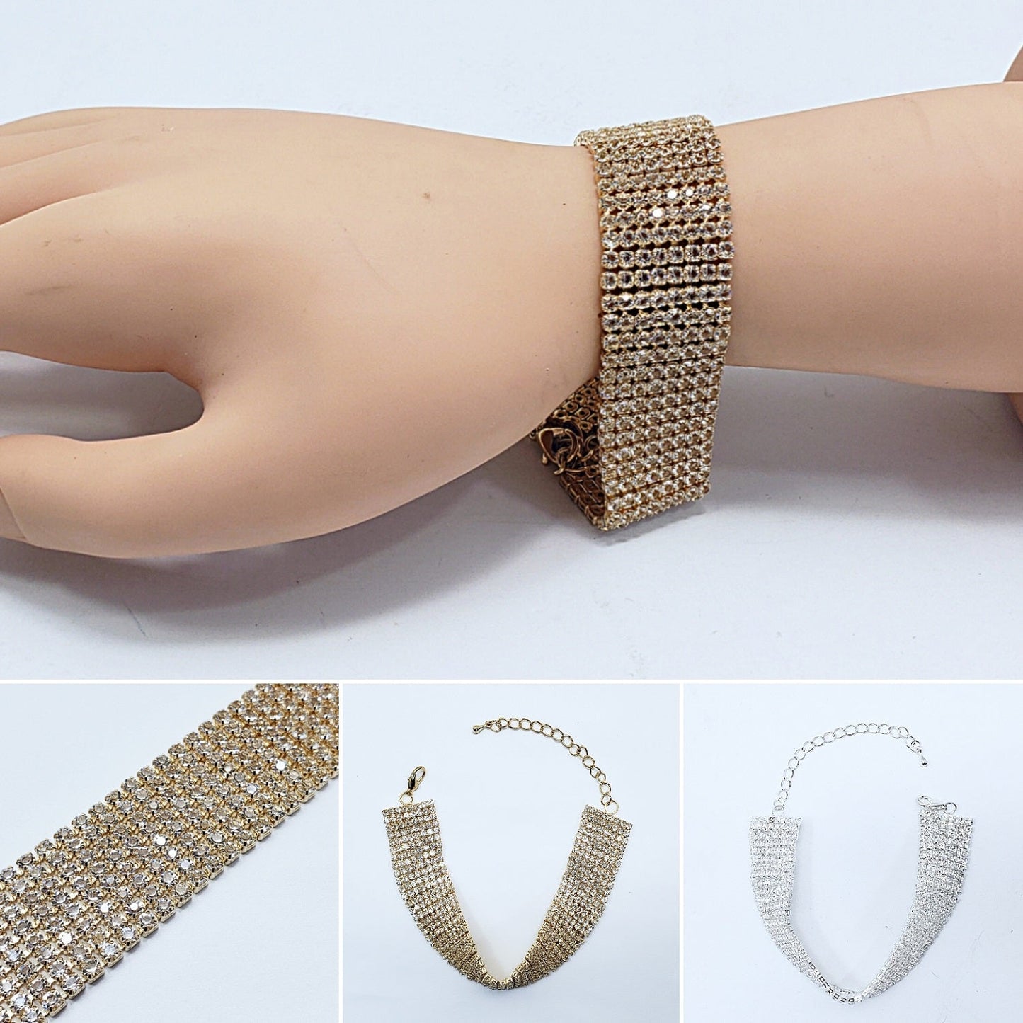 B3021 BC72300768 Rhinestones Deco Bracelet