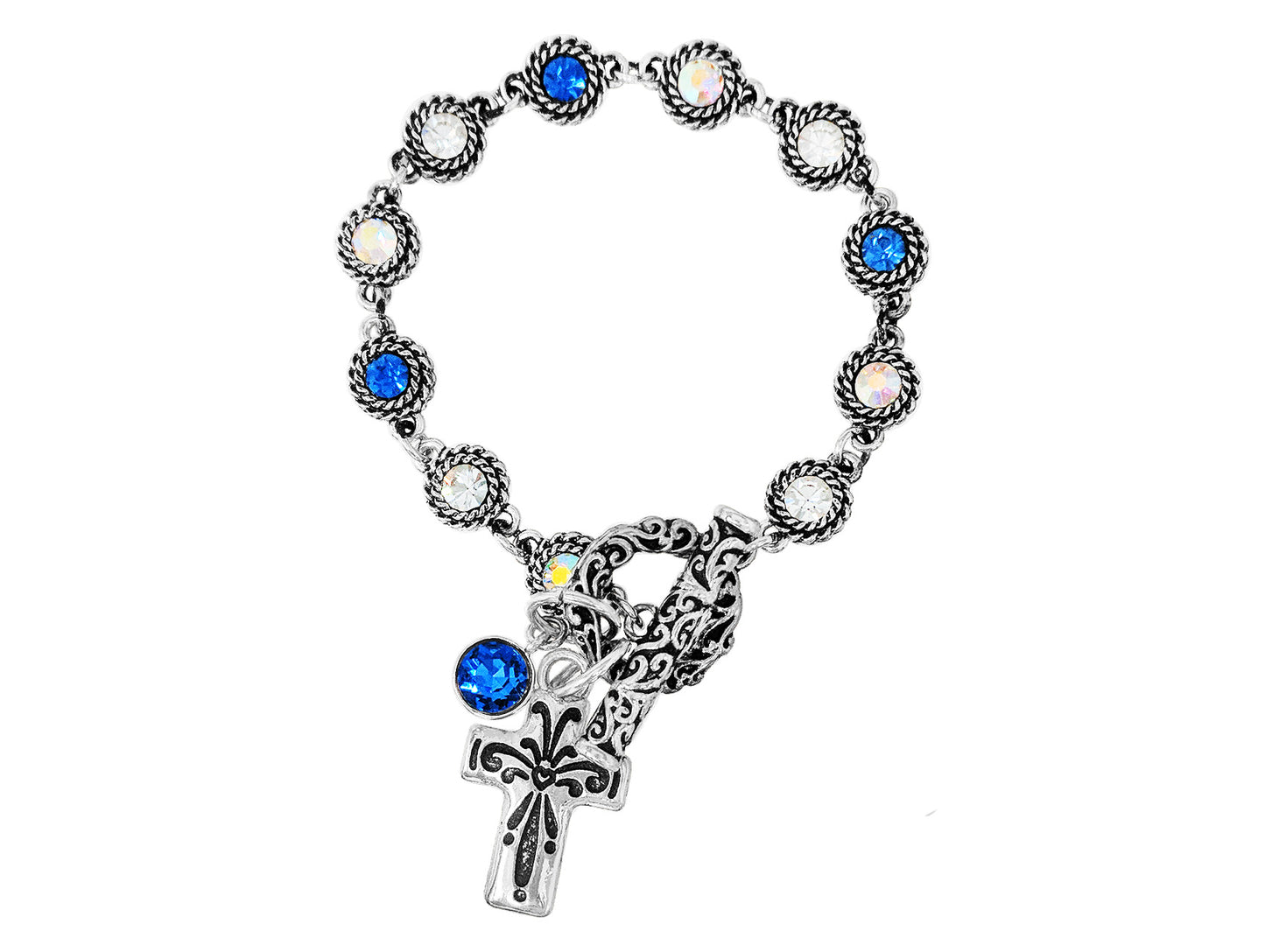 B0293 BB03512 Cross Charm Bracelet