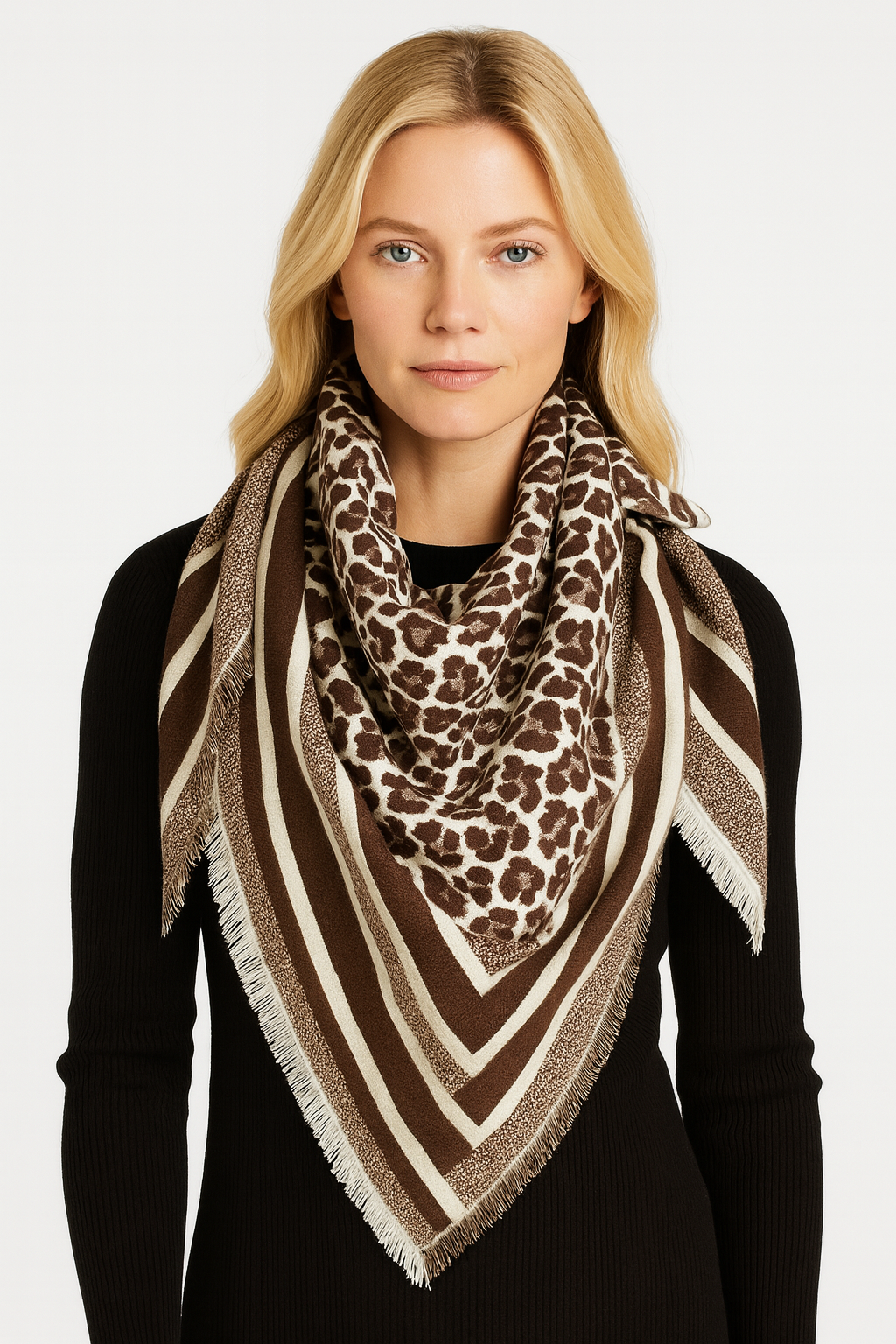 S0004 | Modern Leopard Edge Scarf | BCL520148