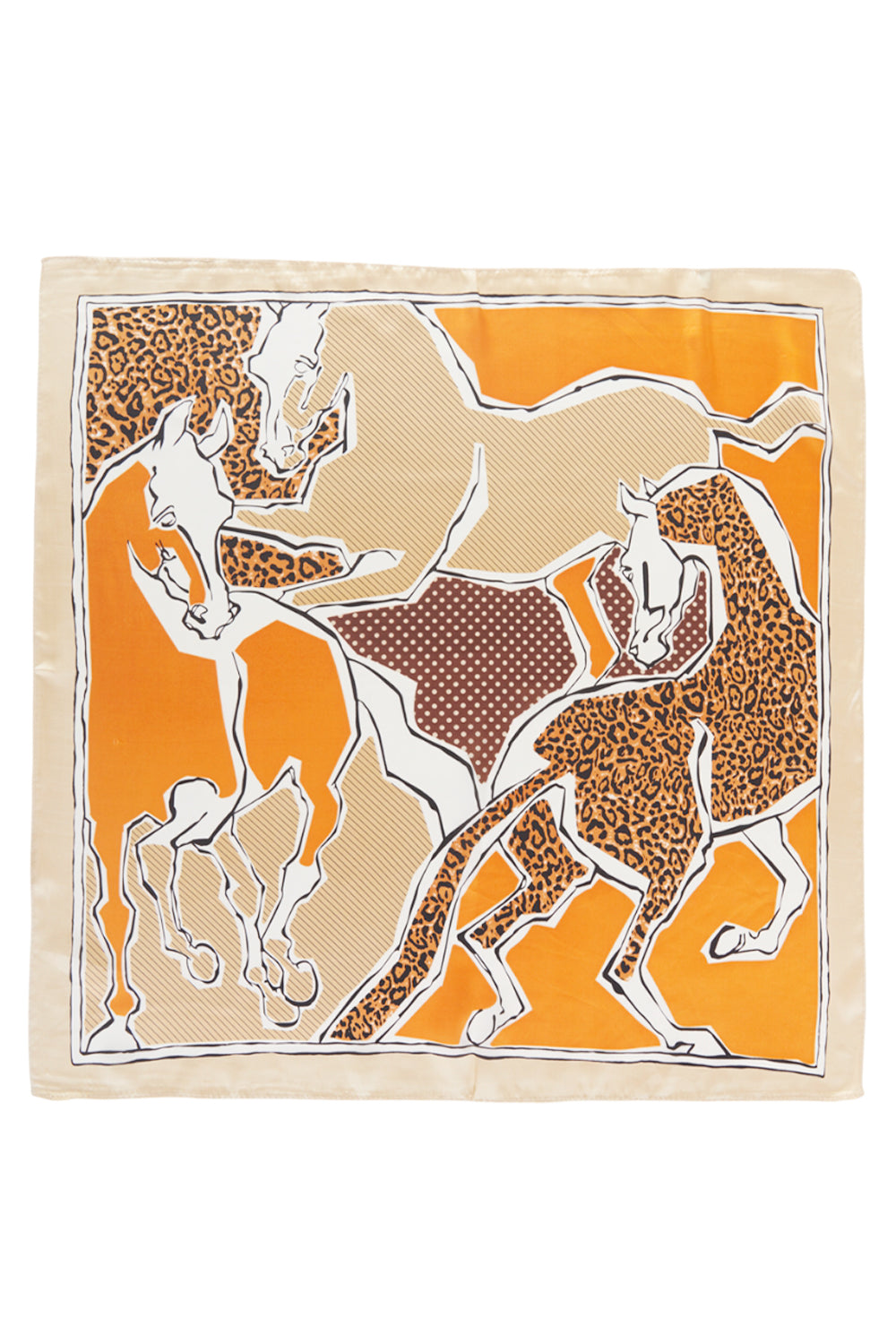 SS BS0080 LEOPARD PATTERN MIXED HORSE BANDANA