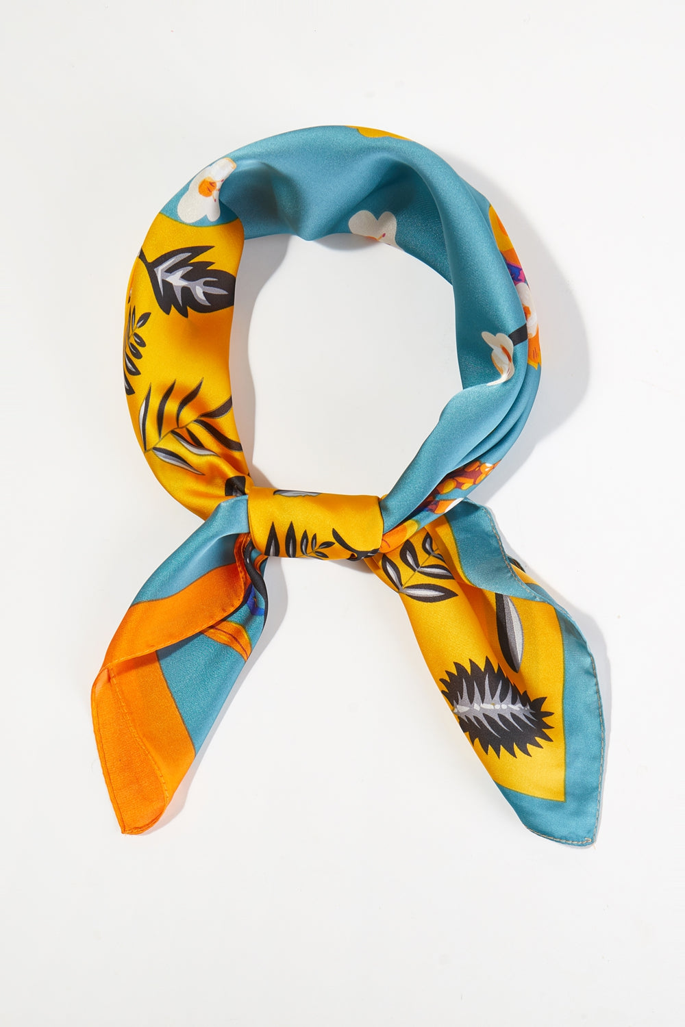 Two-Tone Floral Scarf | BS0111