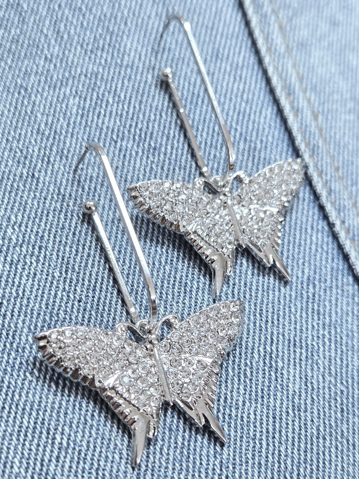 E1213 CE1129 Butterfly Design Drop Dangle Earrings