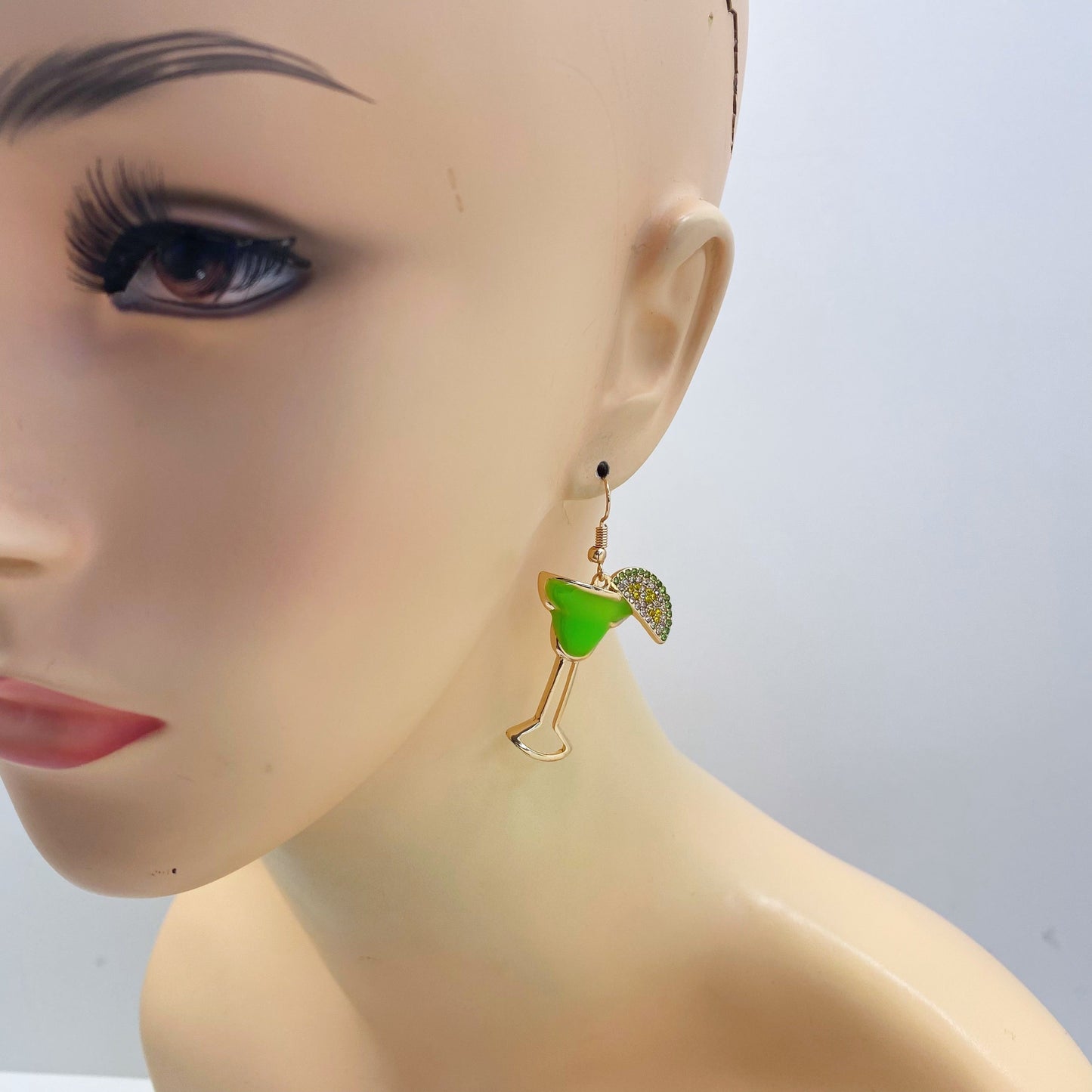 E1431 27947 Cocktail Glass Earrings