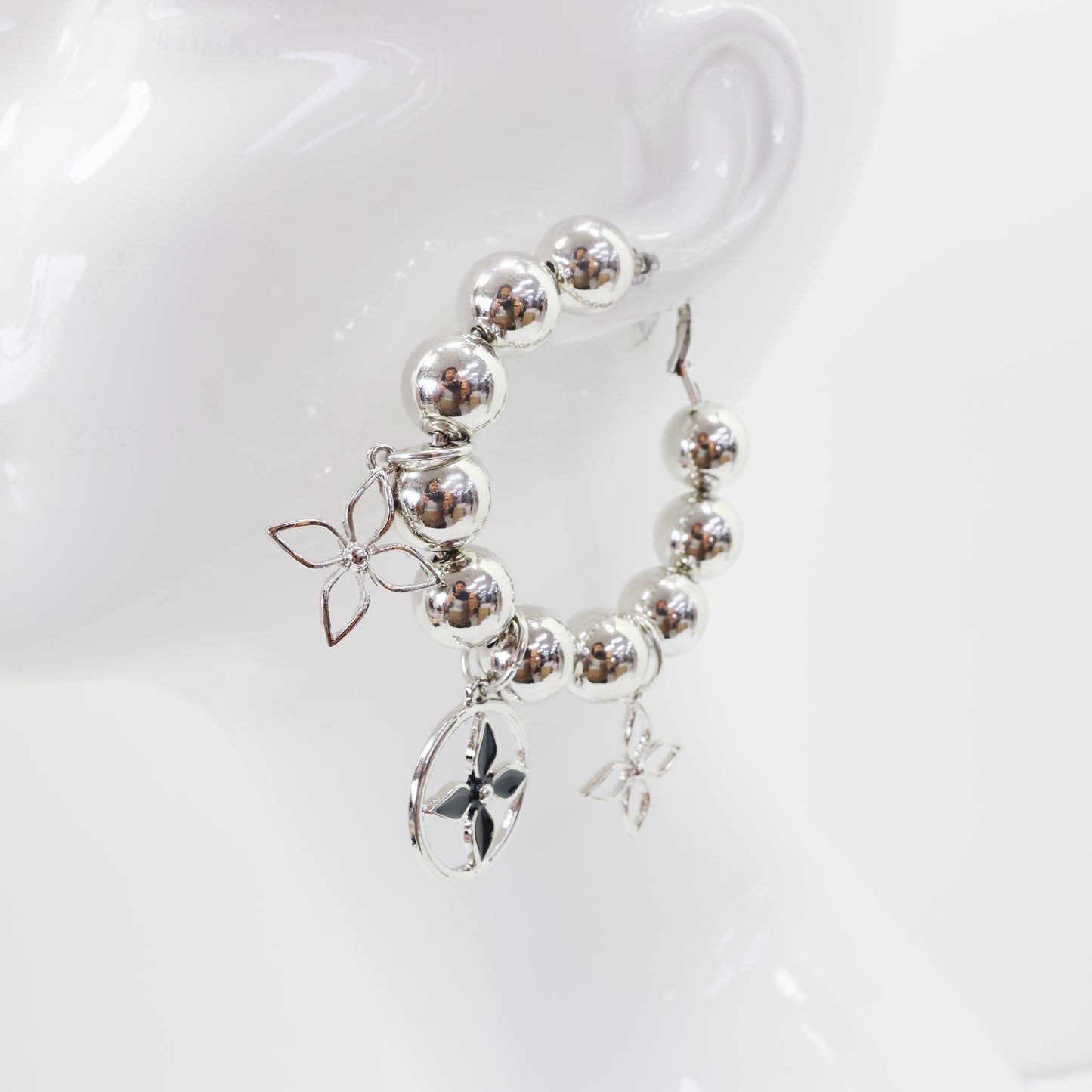 Chunky Beaded Charm Earrings | E0056