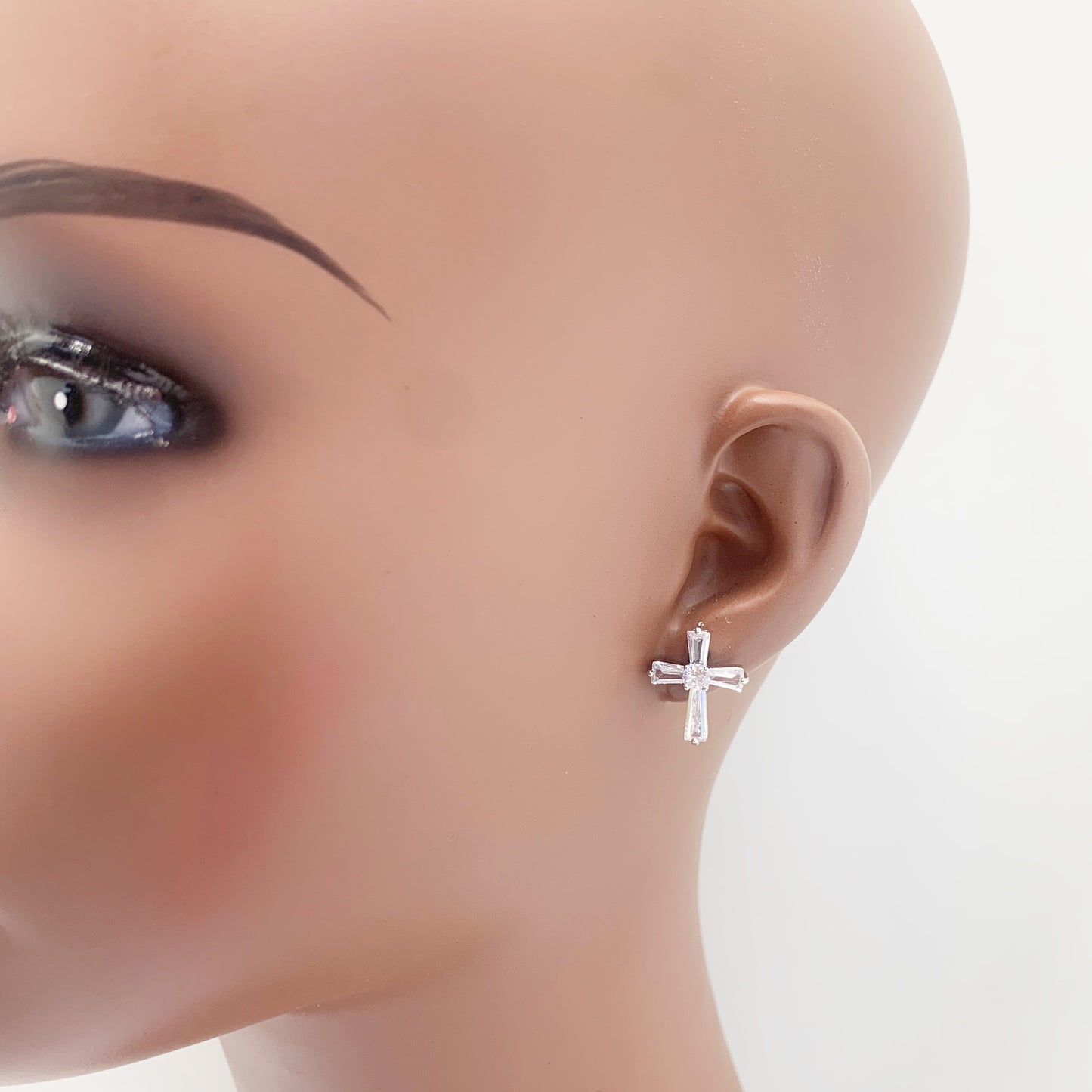 Geometric Cross Stud Earrings | E0068