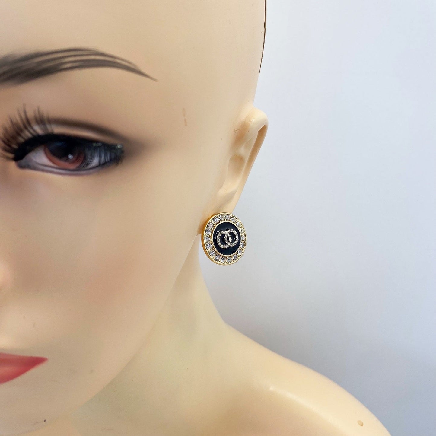 E1189 TNE2570 Circle Stud Post Earrings
