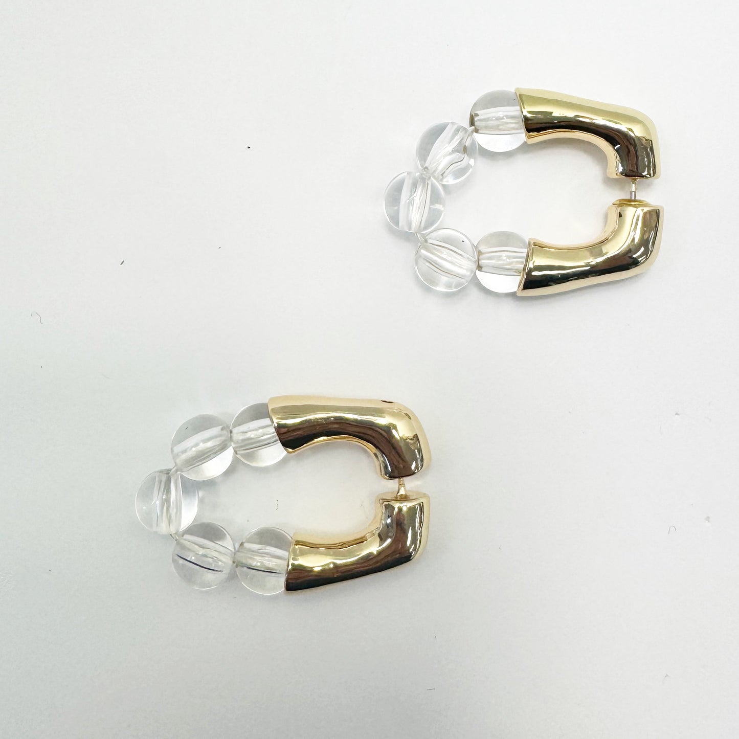 Pearl Beaded Hoop Earrings | E0100