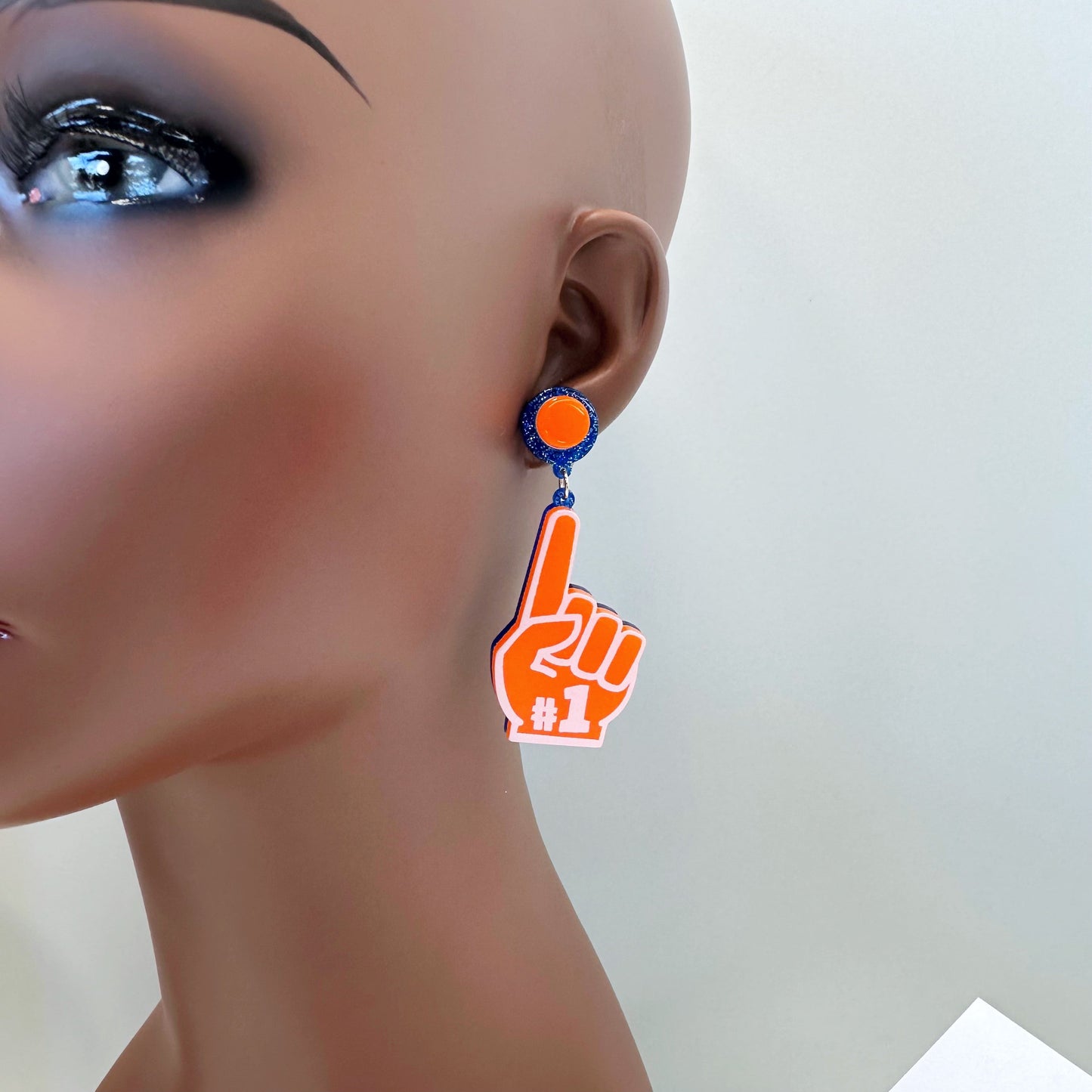 E1053 VER5989 Acrylic Drop dangle Post Earrings