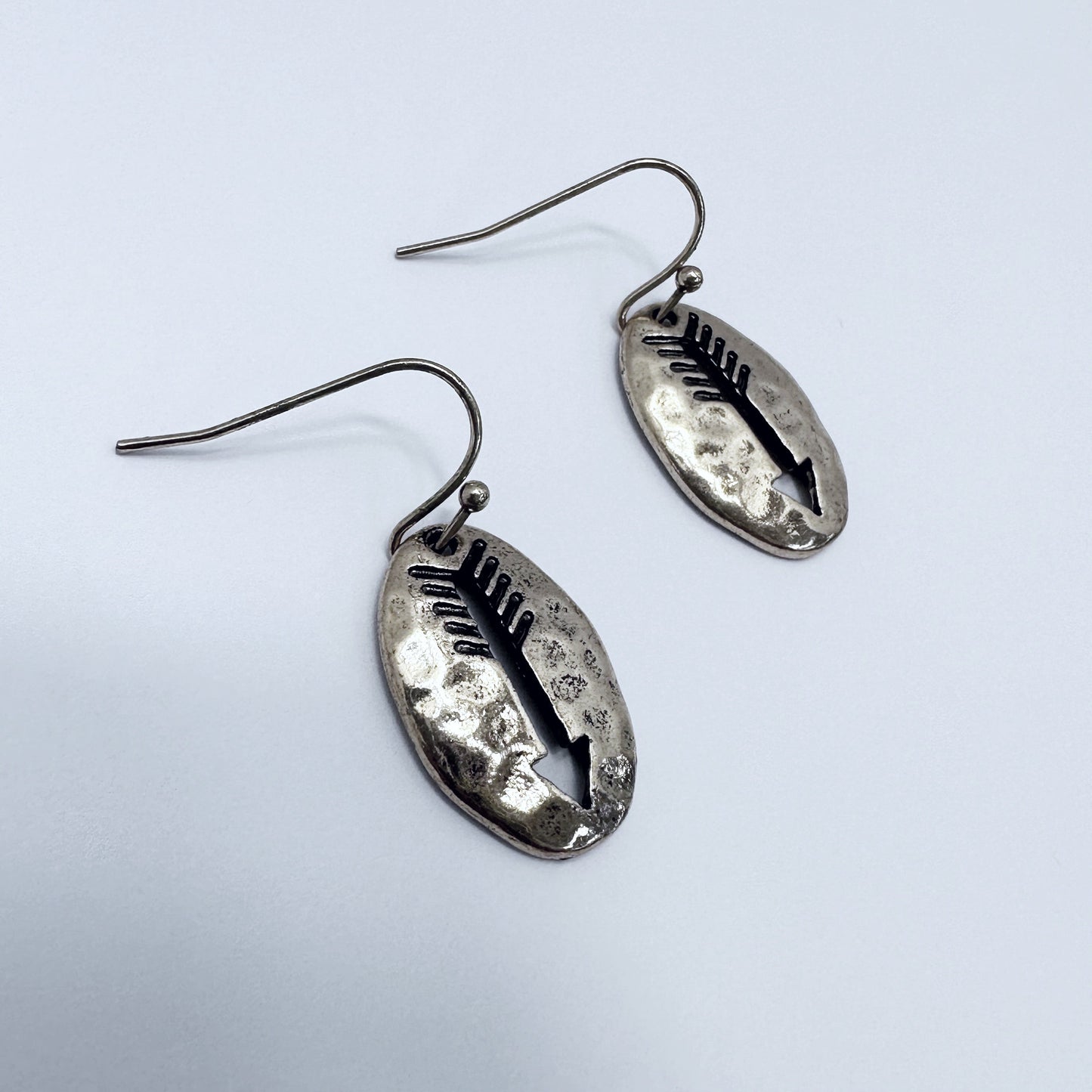 E1138 QE3025 Oval Shape Arrow Design Drop dangle Earrings