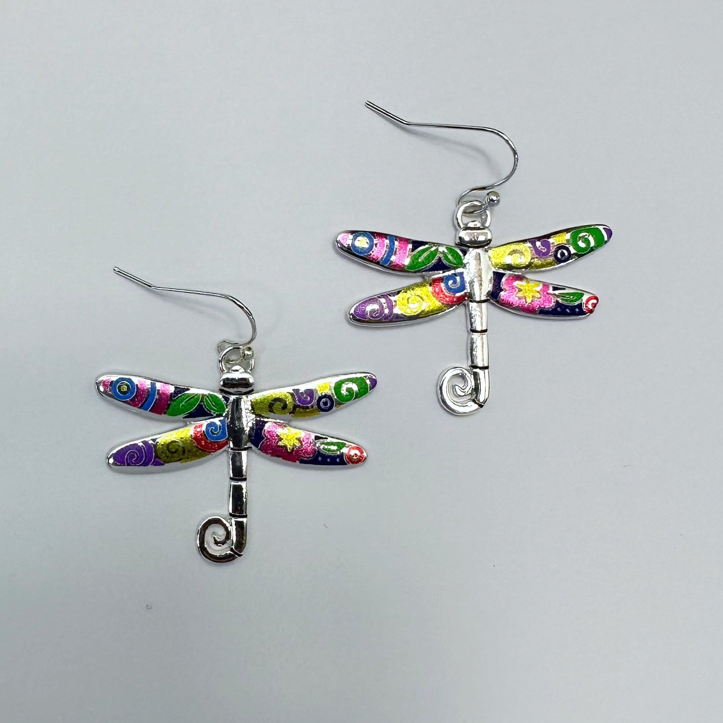 E0944 AE7163 Dragonfly Shape Drop Dangle Hook earrings