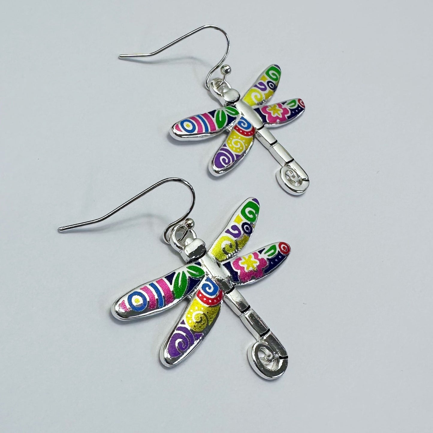 E0944 AE7163 Dragonfly Shape Drop Dangle Hook earrings