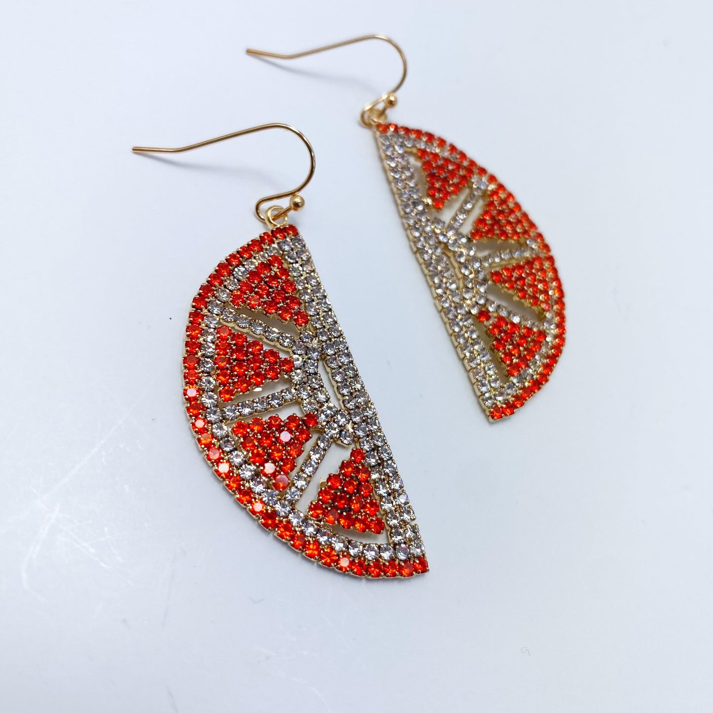 E1533 26721 Fruit Sliced Dangle Earrings