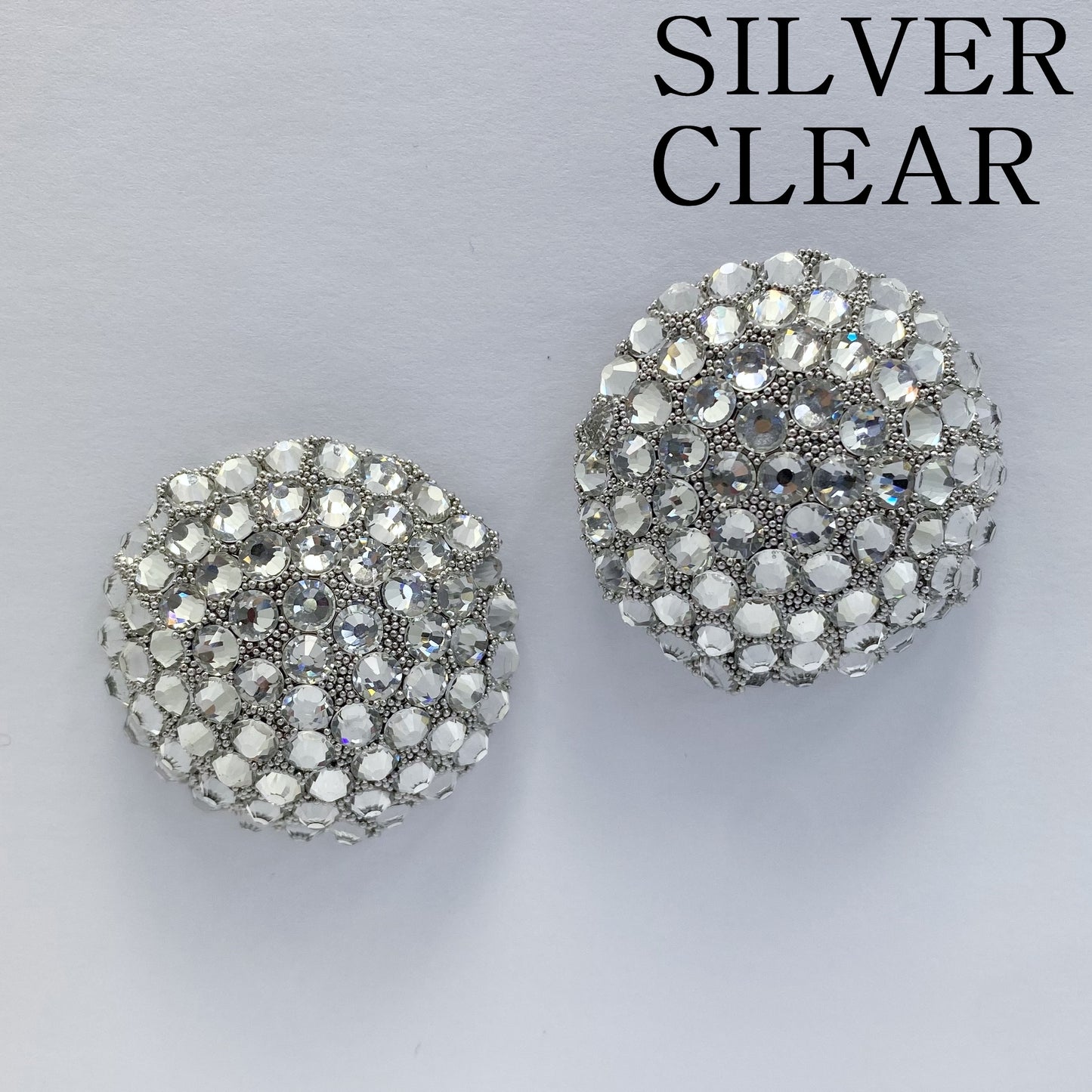 E0815 KE2354 RHINESTONES BUTTON STUD STYLE POST EARRINGS