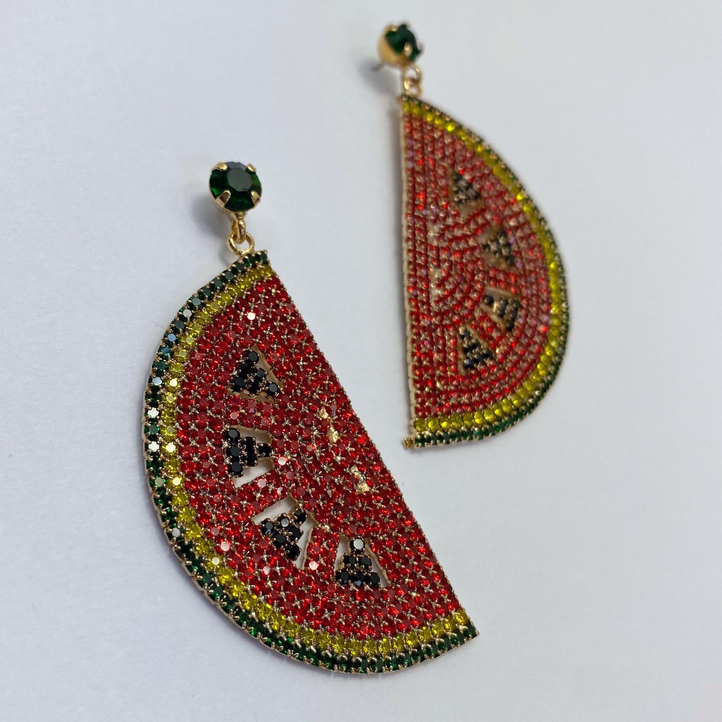 E1534 27002 Watermelon Dangle Earrings