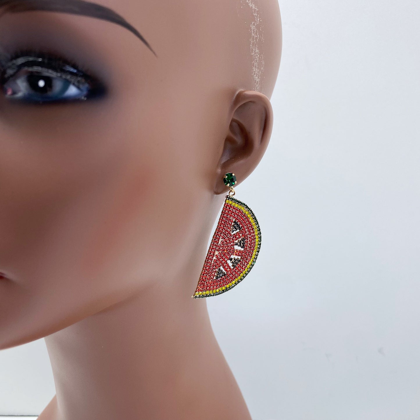 E1534 27002 Watermelon Dangle Earrings