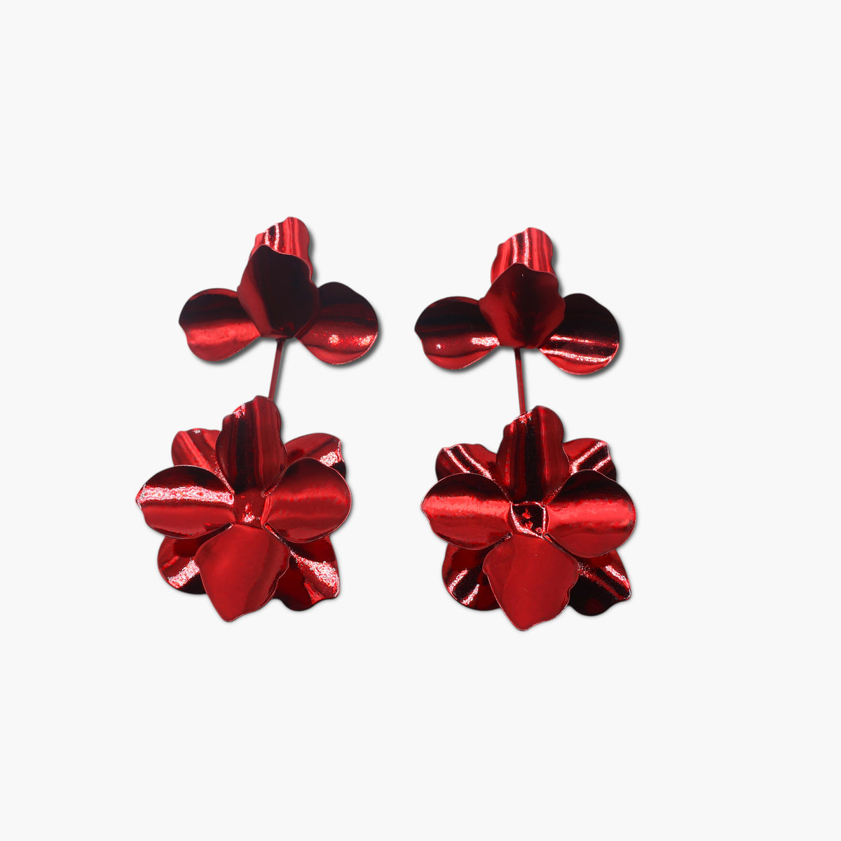 Layered Floral Dangle Earrings | E0232
