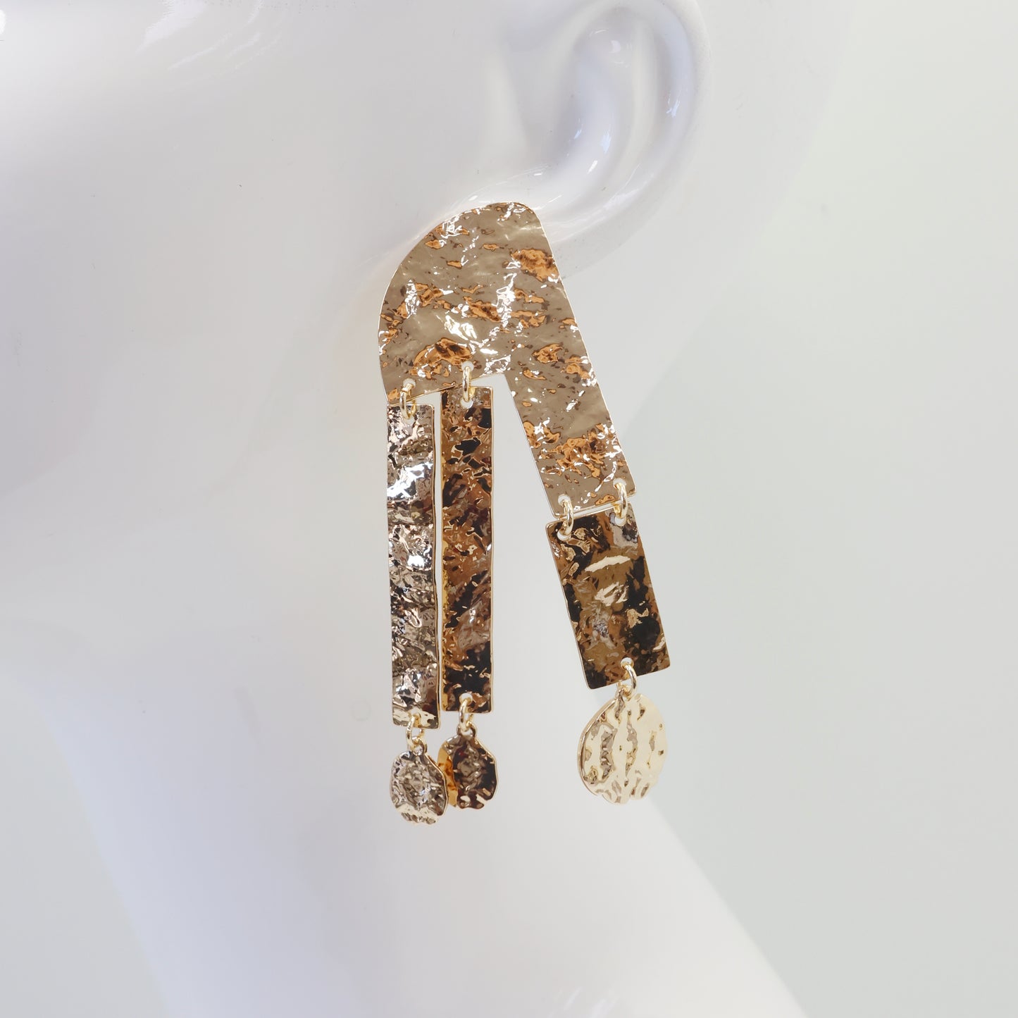 Textured Triple Drop Earrings | E0249