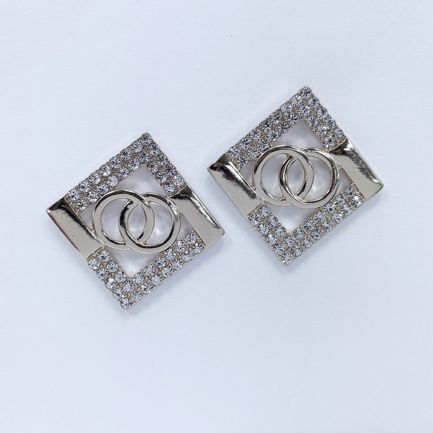 E1706 KE3403 Rhombus Drop Earrings