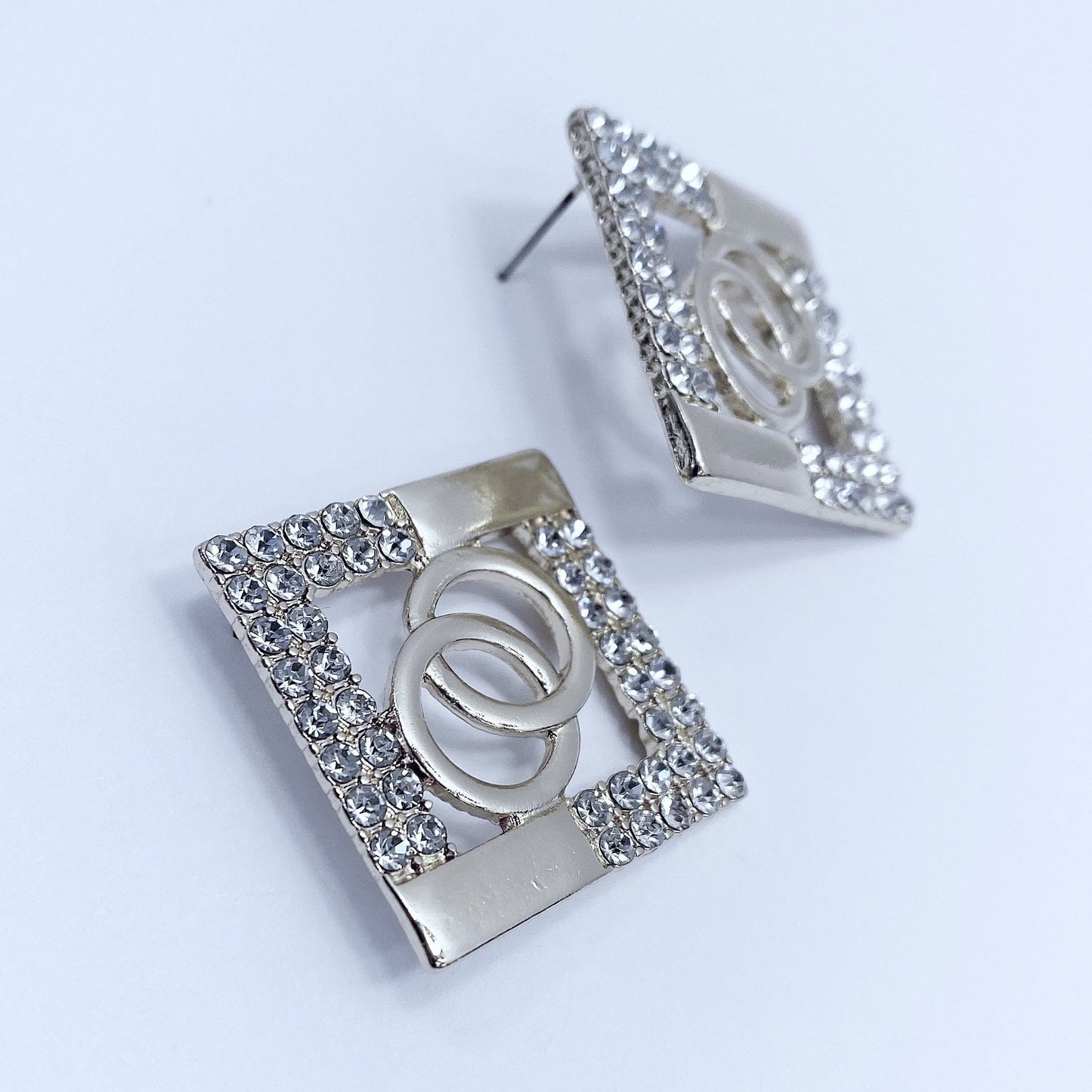 E1706 KE3403 Rhombus Drop Earrings