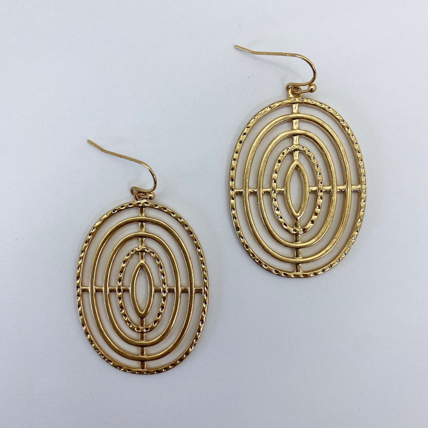 E1119 HE2574 Metal Drop Dangle Hook Earrings