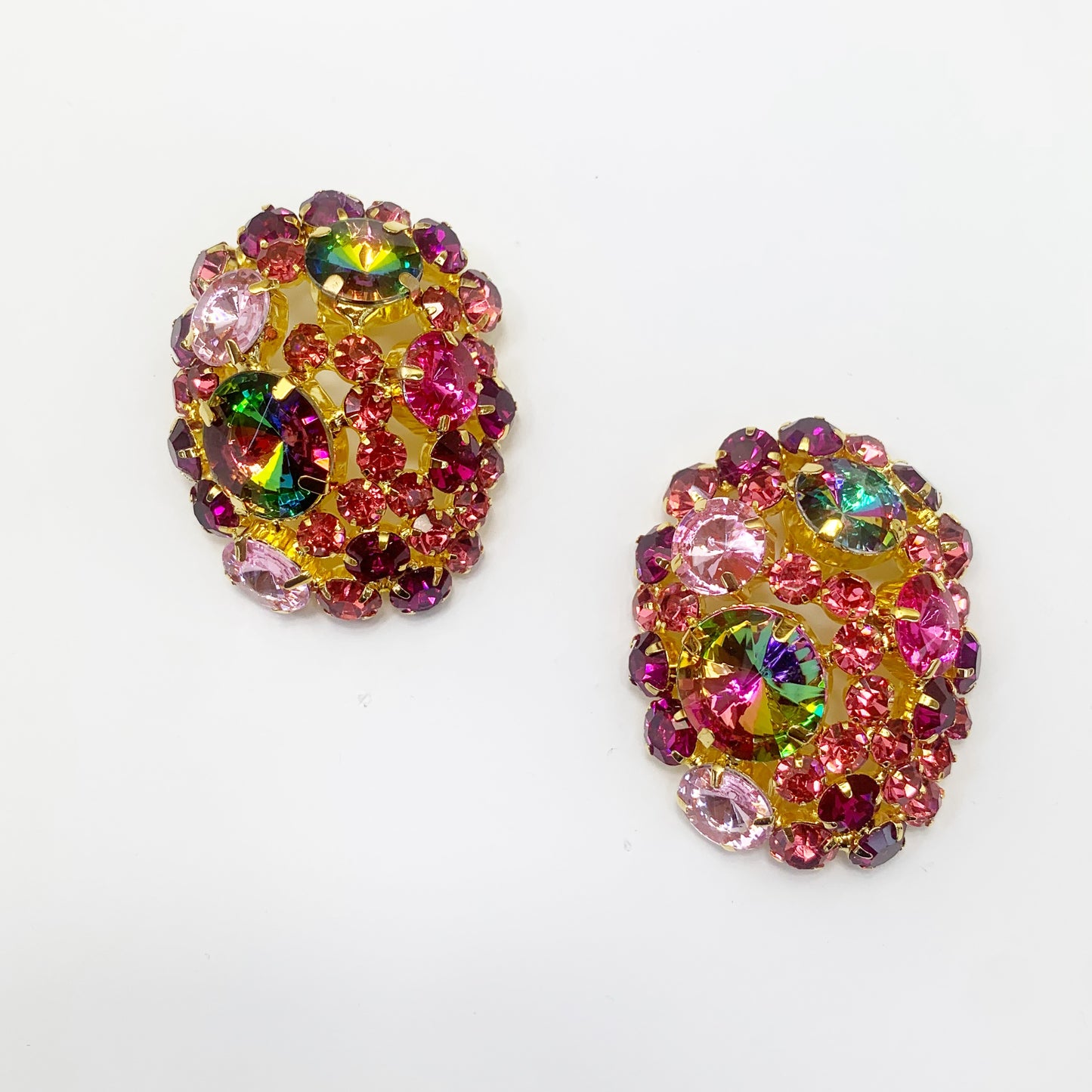 Embellished Crystal Cluster Earrings | E0355