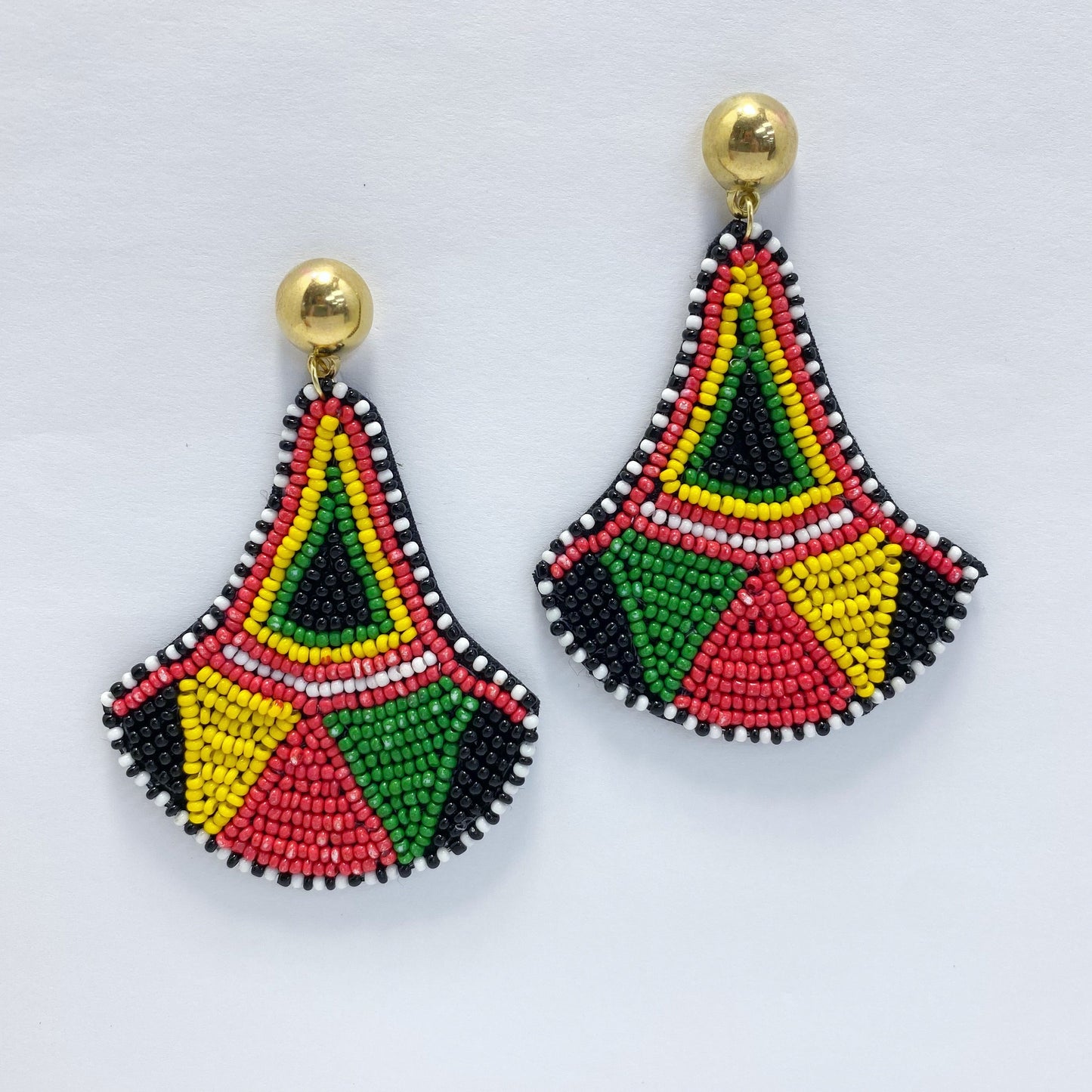 E0890 AE5655 Beads Deco Drop Dangle Earrings
