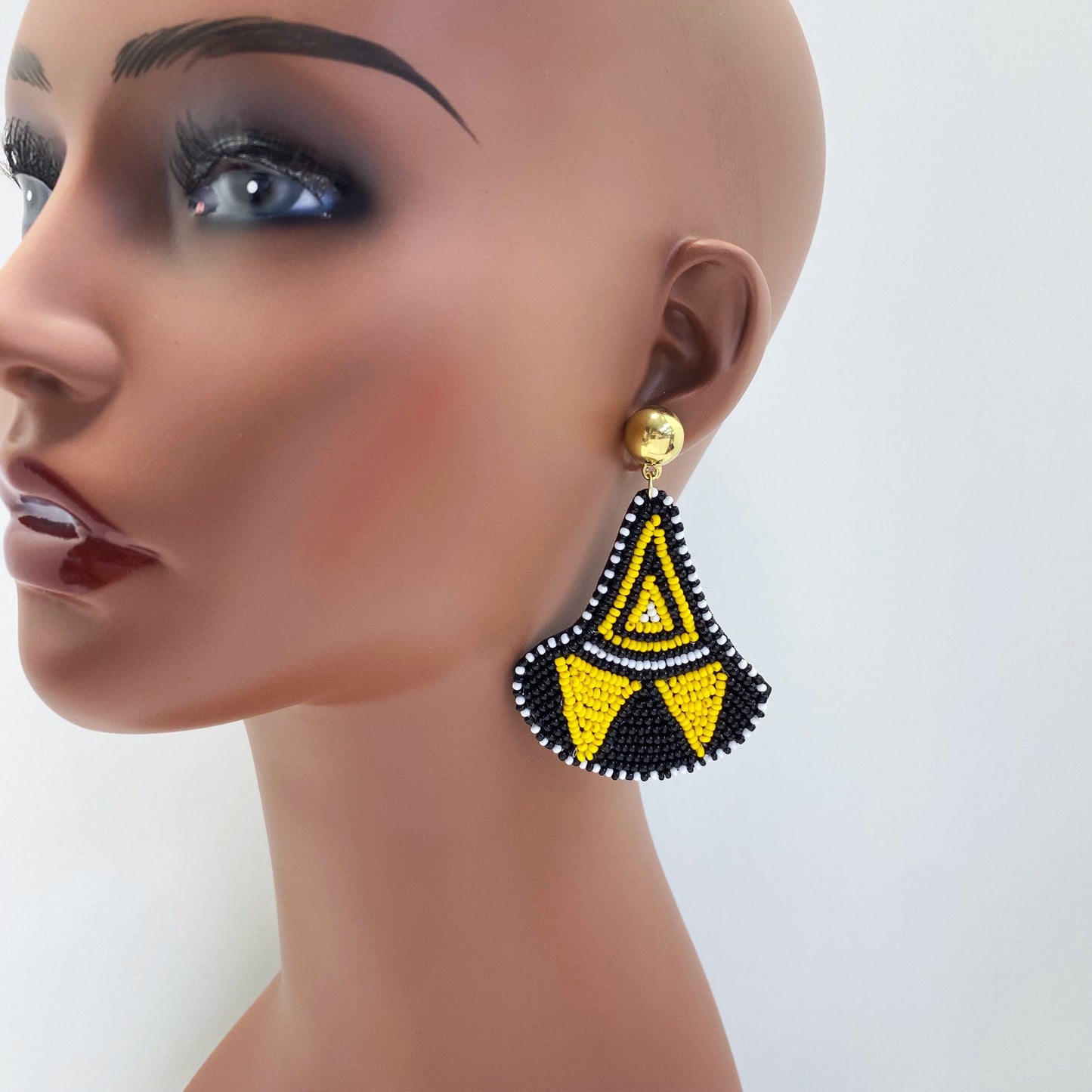 E0890 AE5655 Beads Deco Drop Dangle Earrings