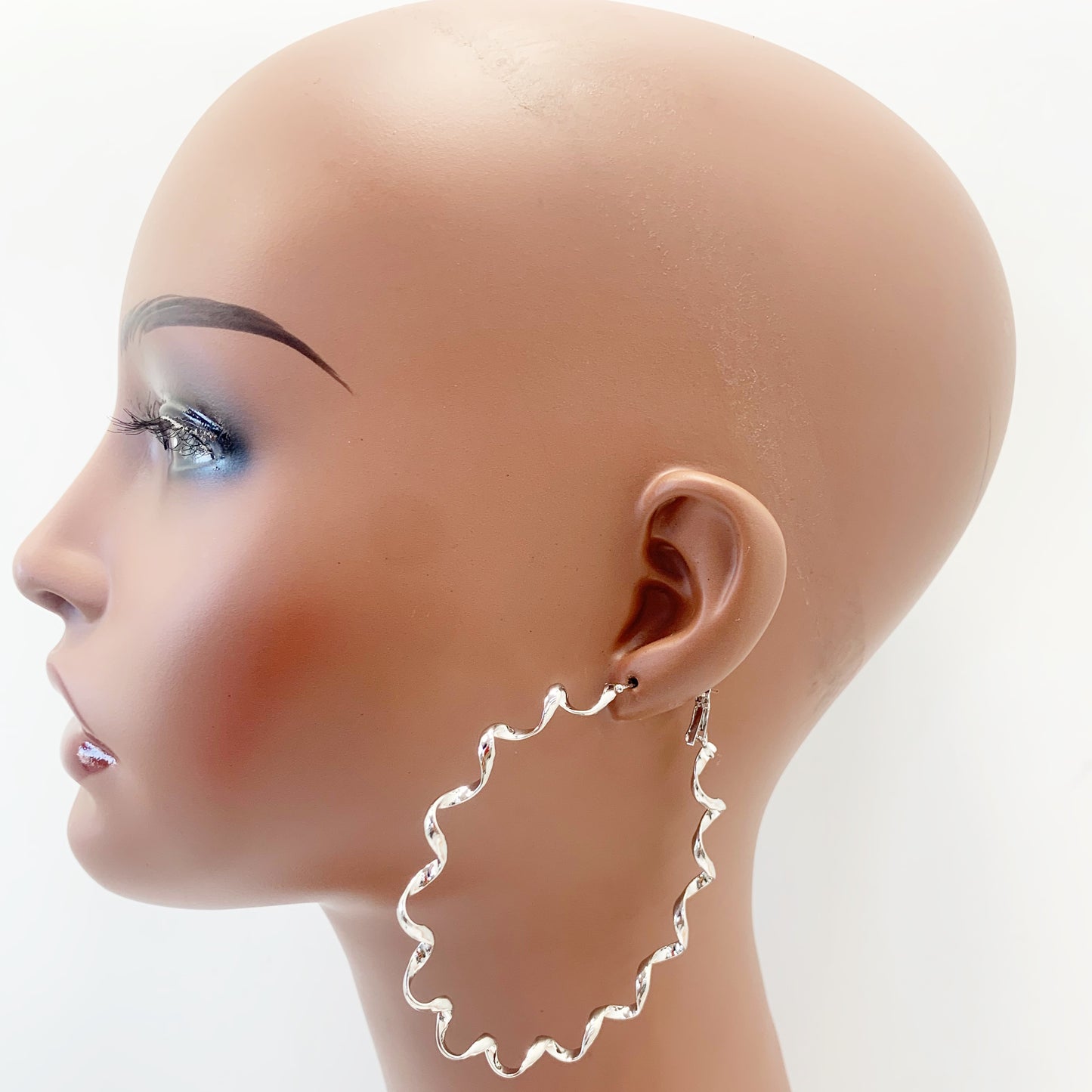 Wavy Open Hoop Earrings | E0413