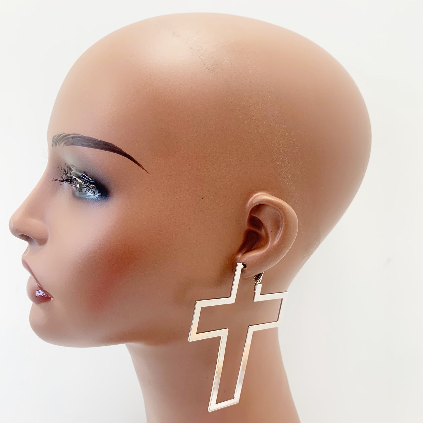 Large Cross Drop Earrings | E0463