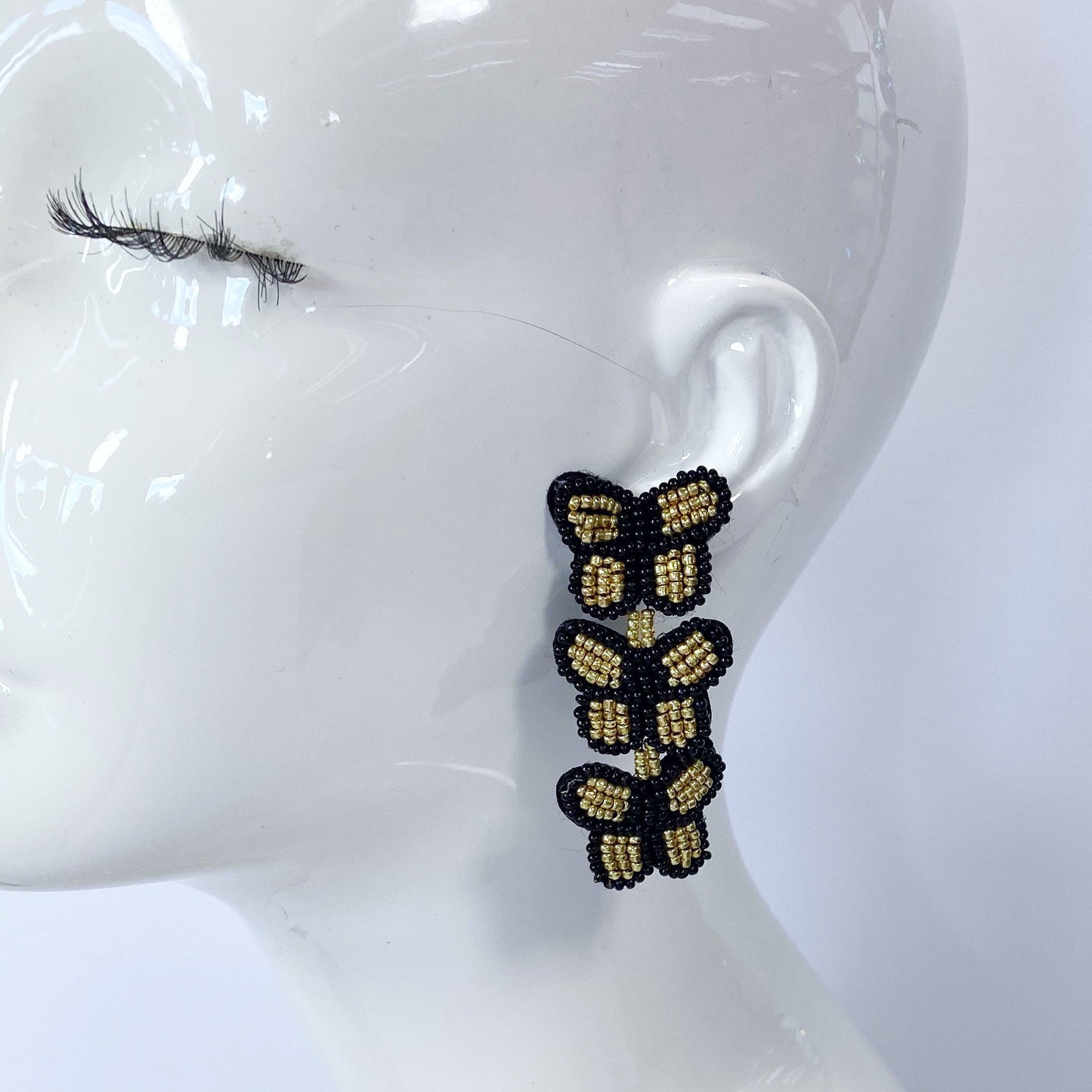 E1207 FER4358 Butterfly Drop Dangle Earrings