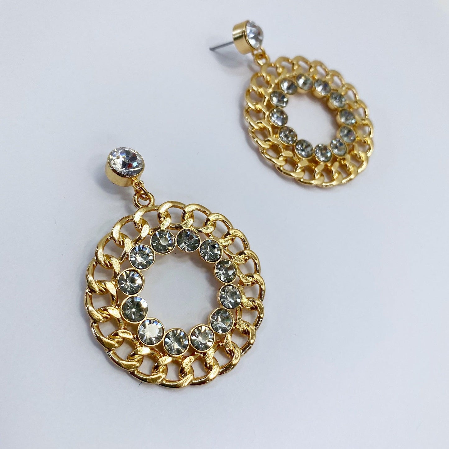 E1661 KE3382 Circle Dangle Earrings