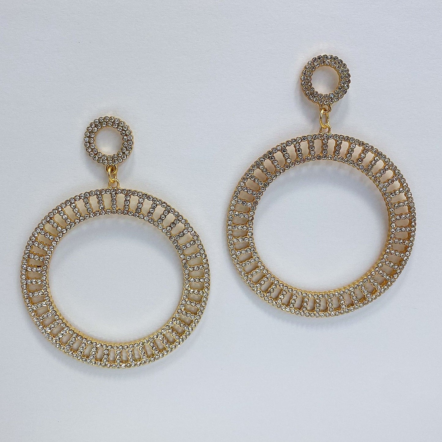 E1683 KE2342 Circle Dangle Earrings