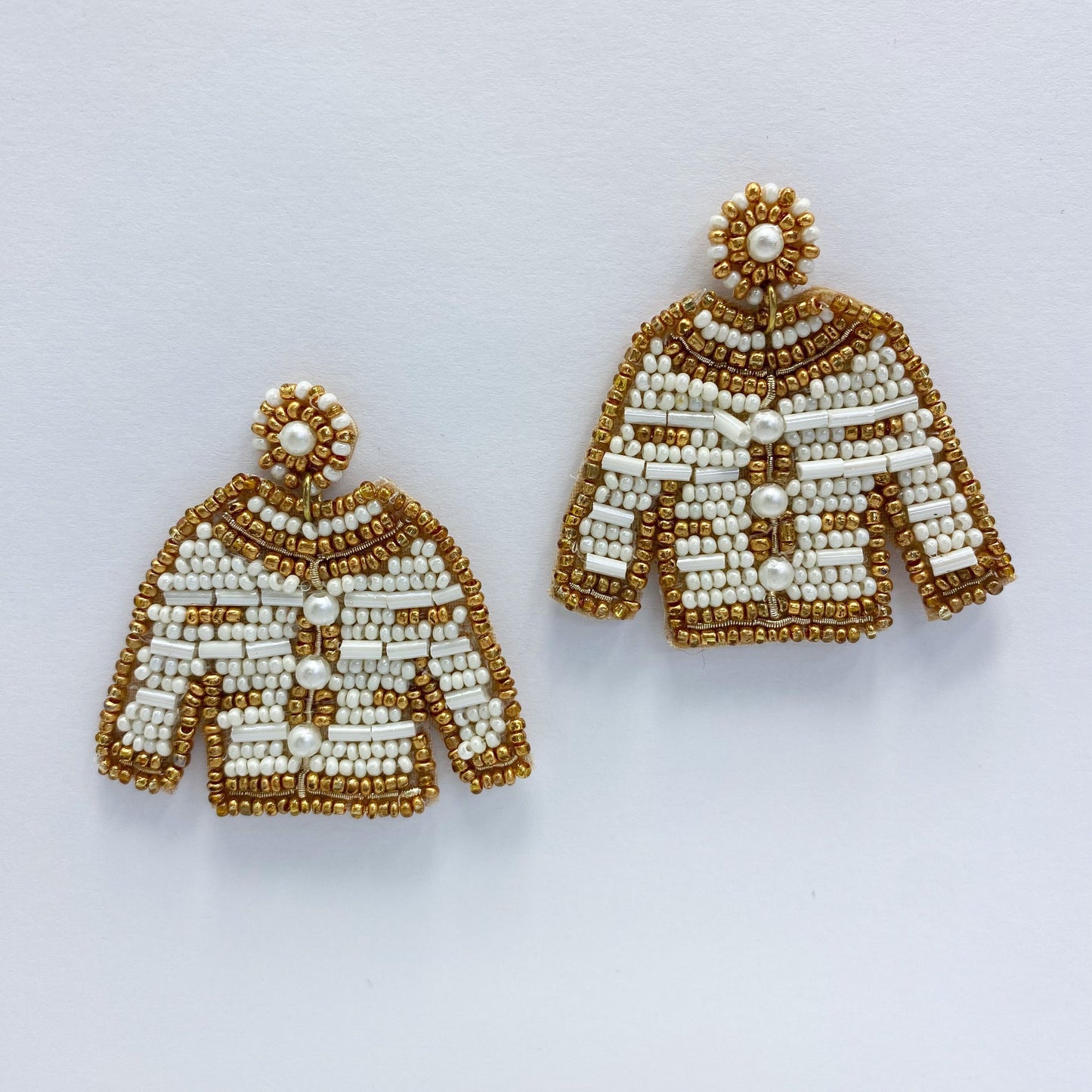 E0892 AE4853 Beads Decorated Drop Dangle Post Earrings
