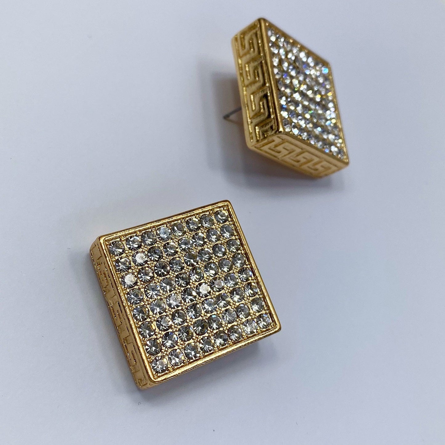 E1717 KE3392 Square Post Earrings