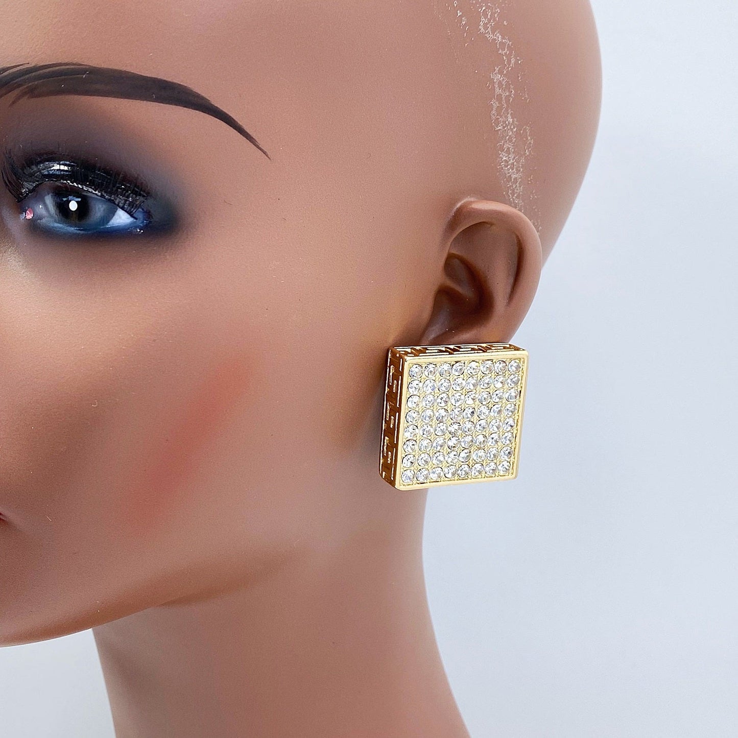 E1717 KE3392 Square Post Earrings