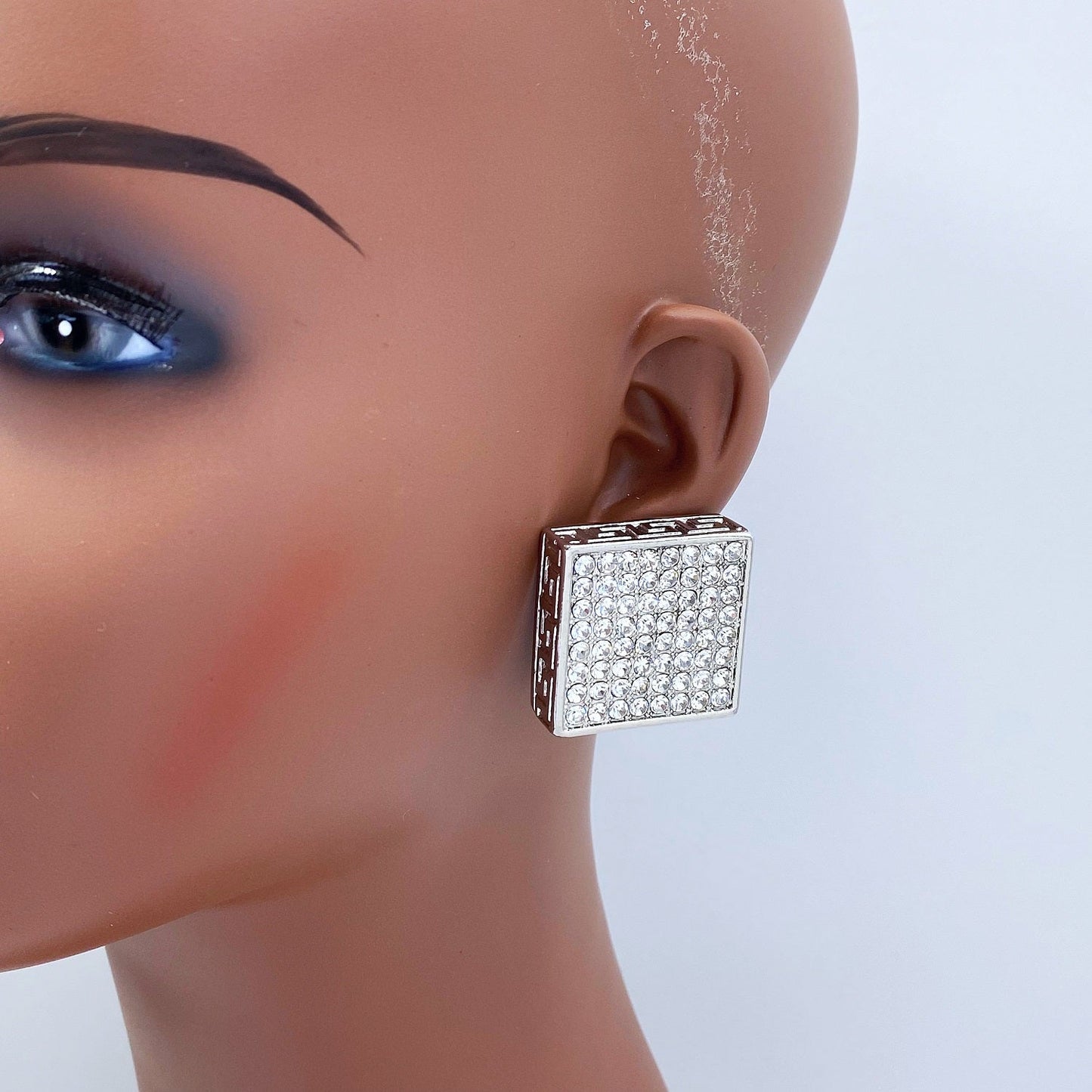 E1717 KE3392 Square Post Earrings