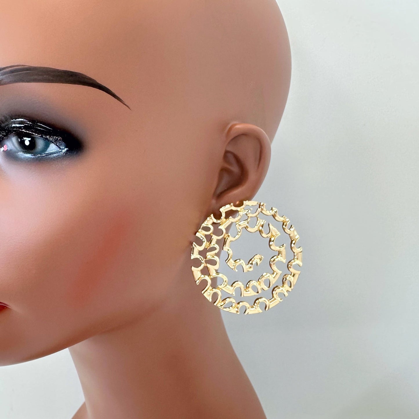 E1665 KE4290 Drop Post Earrings