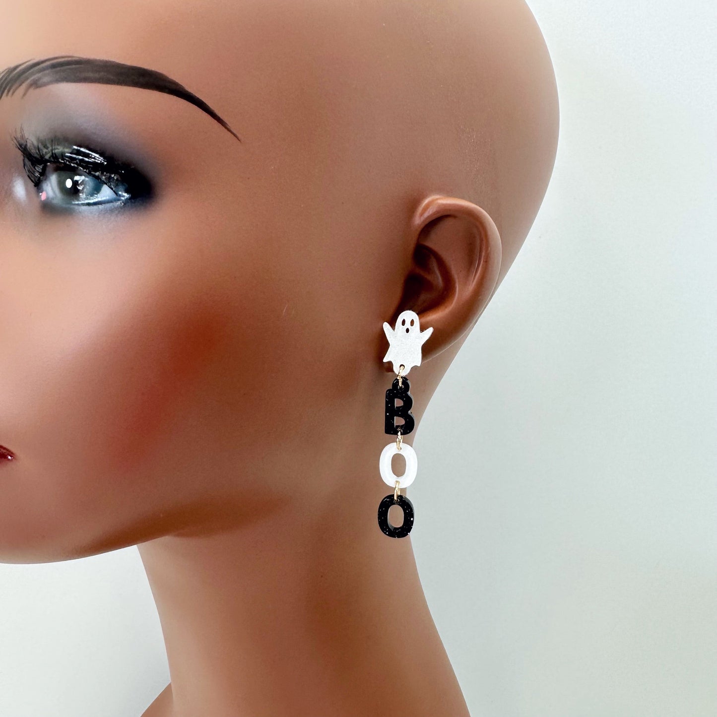 E1065 VER1228-2 BOO Design Drop Dangle earrings