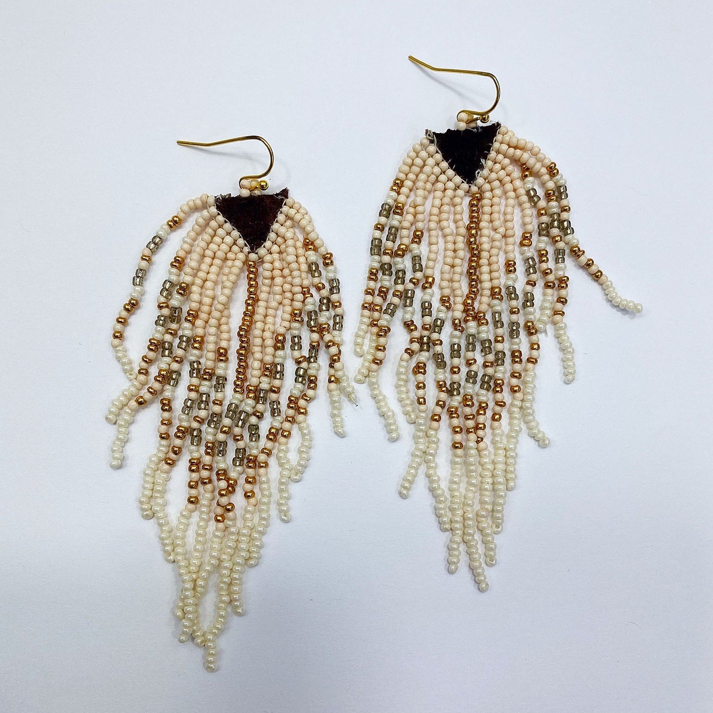 E0929 AE4106 Beaded Tassel Drop Dangle Hook Earrings