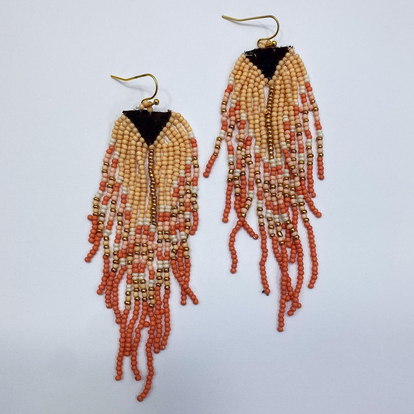 E0929 AE4106 Beaded Tassel Drop Dangle Hook Earrings