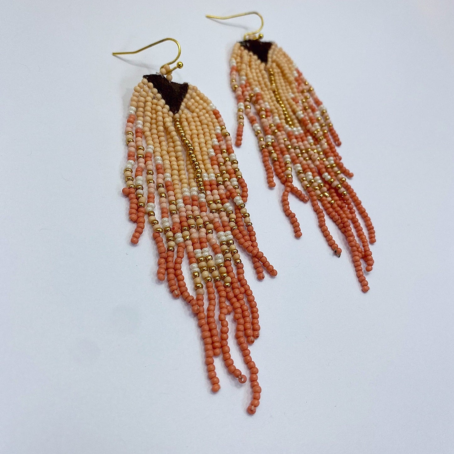 E0929 AE4106 Beaded Tassel Drop Dangle Hook Earrings