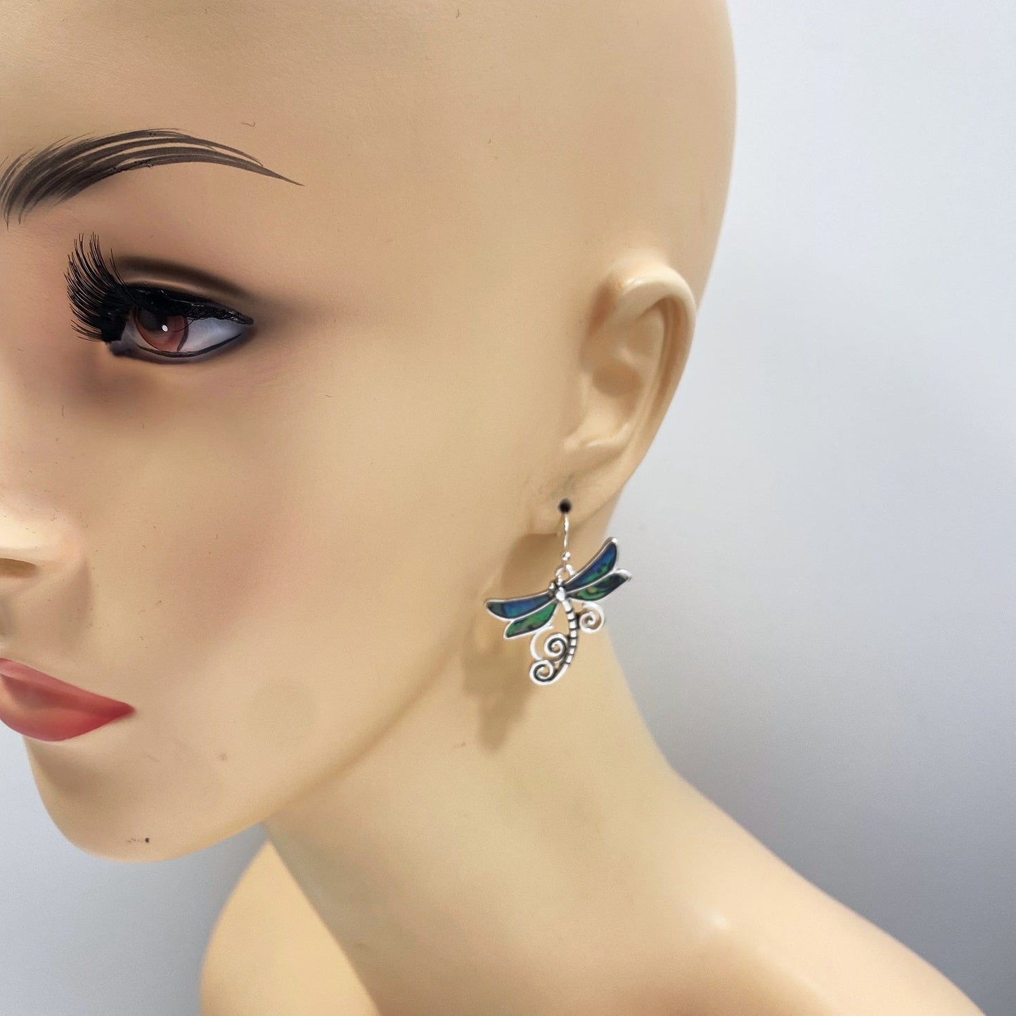 E0697 AE3897 Dragonfly Drop Dangle Earrings