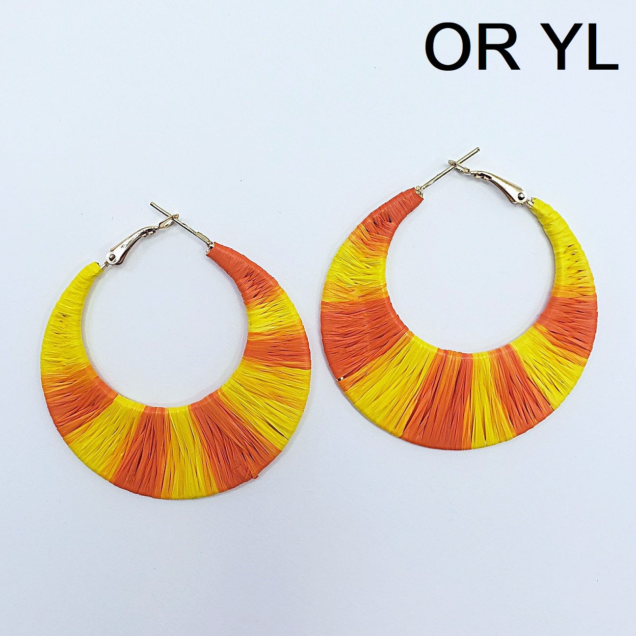 E0704 13-3938 THREAD WRAP HOOP EARRINGS
