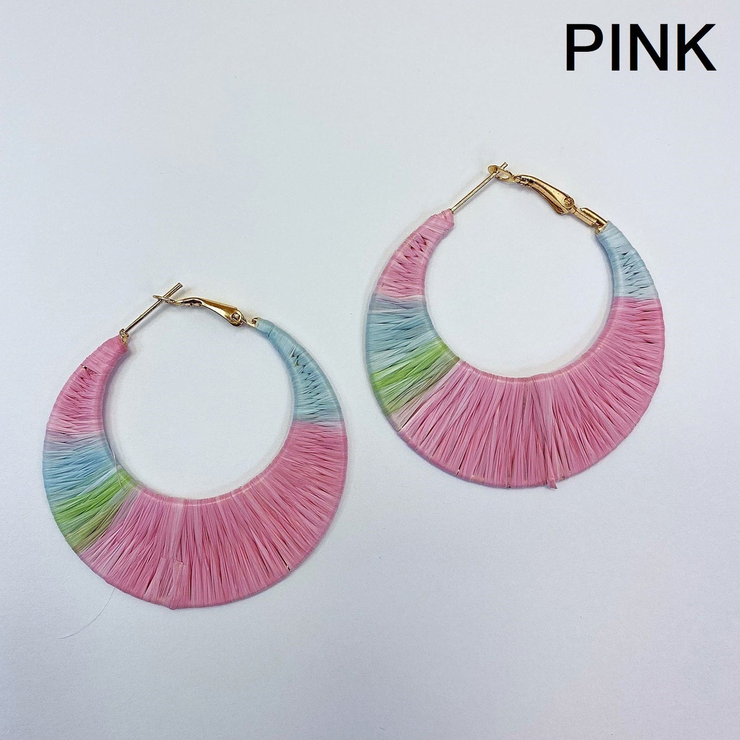 E0704 13-3938 THREAD WRAP HOOP EARRINGS