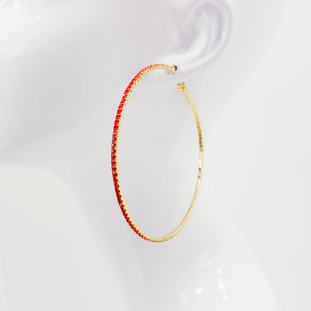 Sparkling Crystal Hoop Earrings | E0755