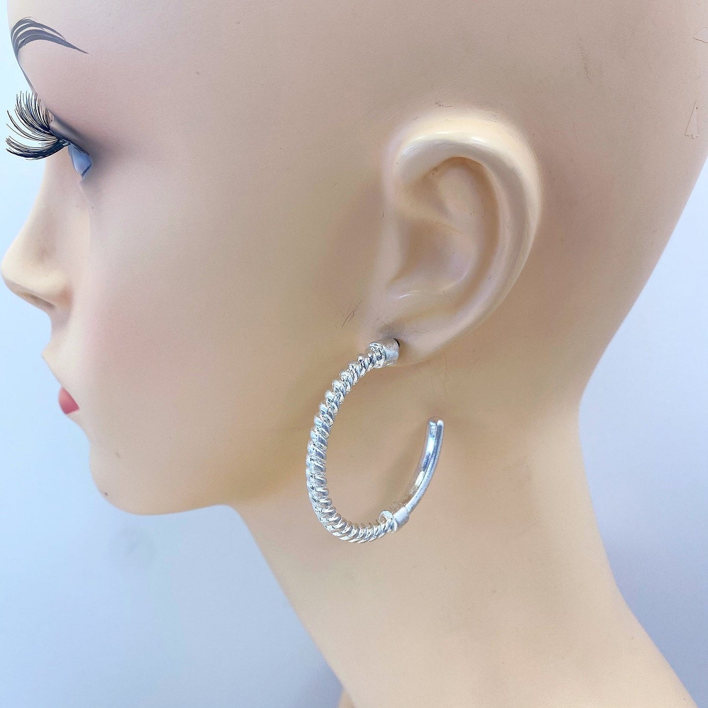 E1337 QE1776 Circle Shape Hoop Earrings