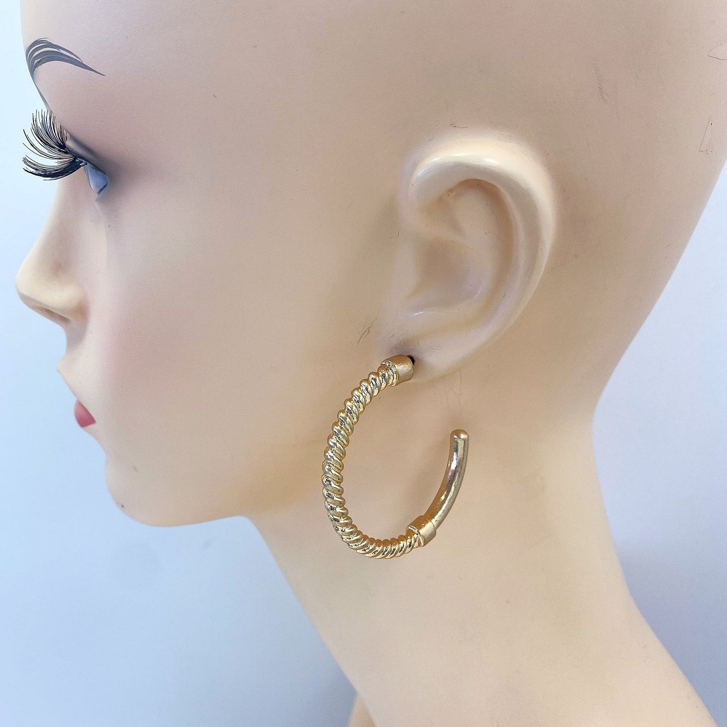 E1337 QE1776 Circle Shape Hoop Earrings