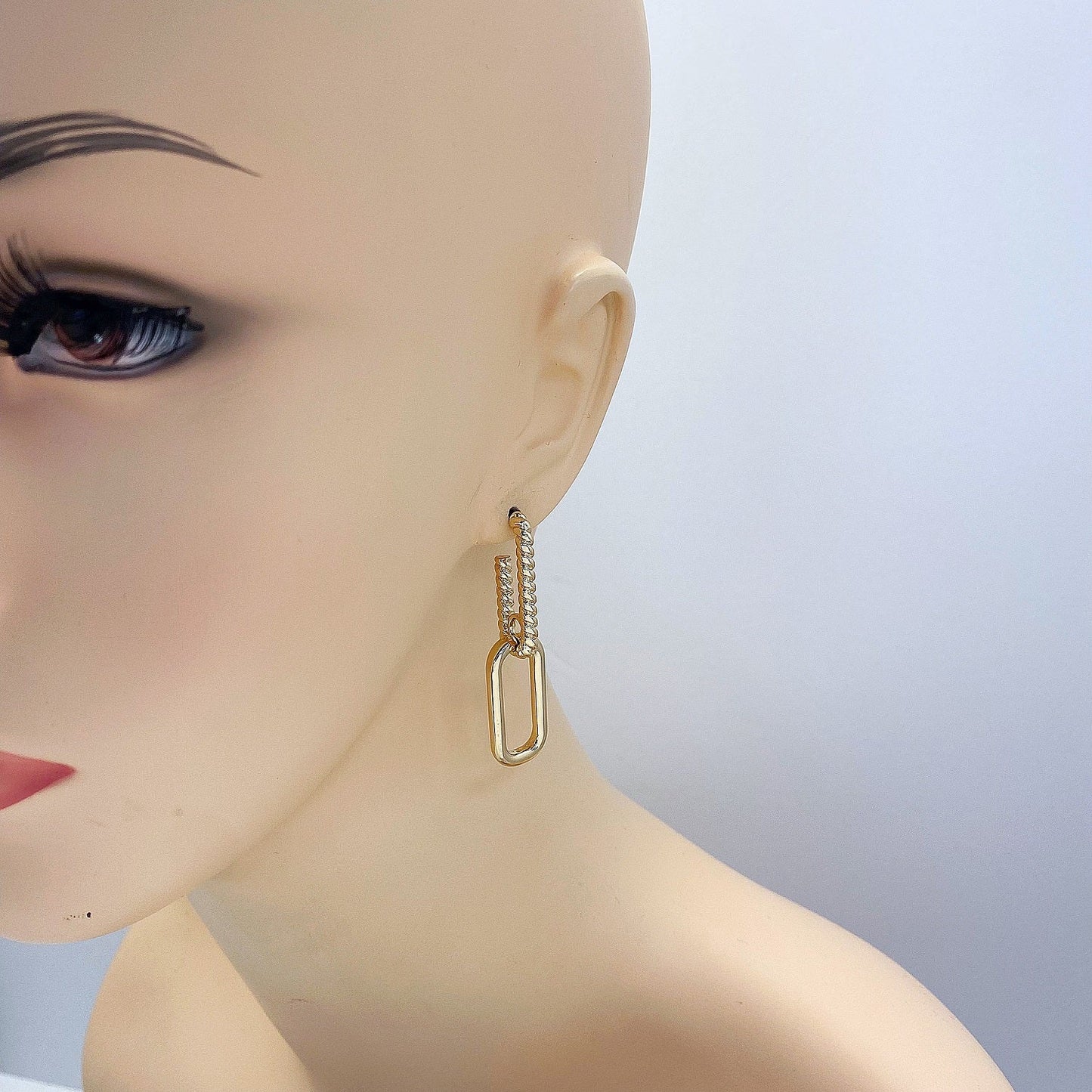 E0813 | Chain Link Drop Earrings | 25E1626