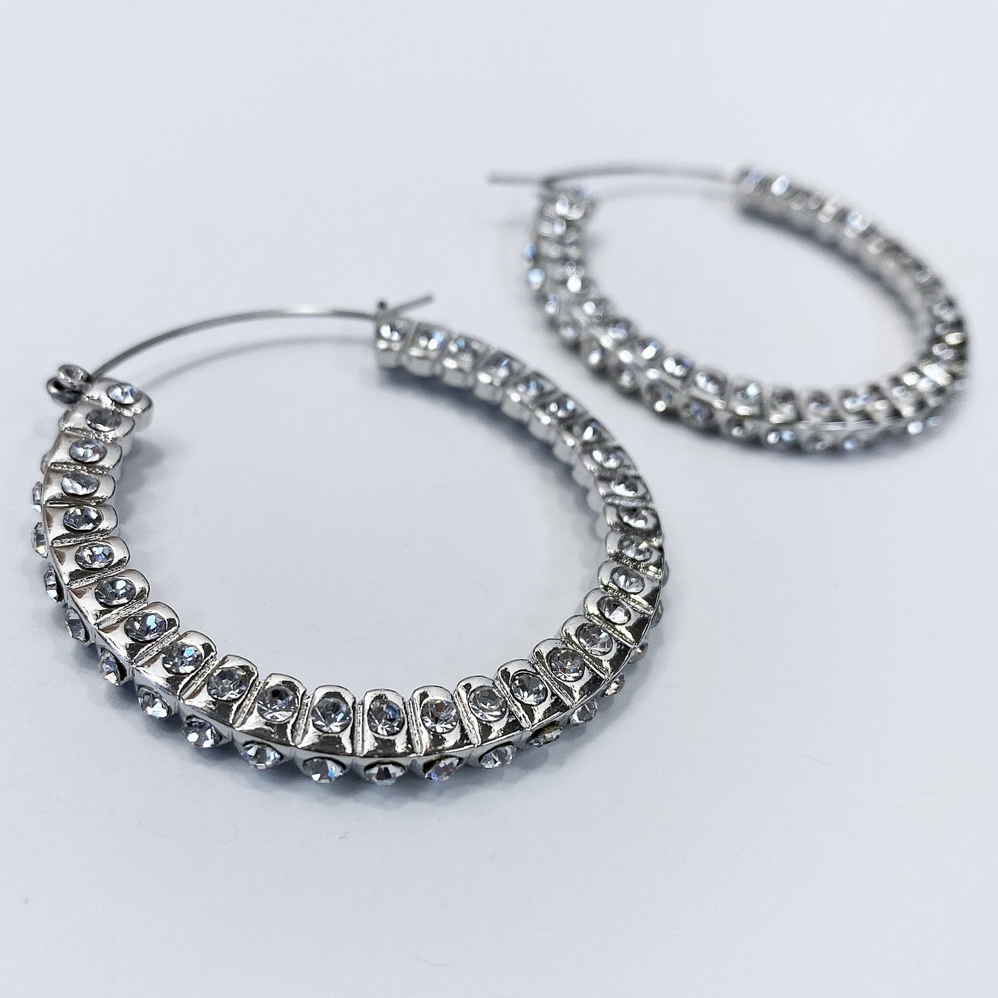 Full-Crystal Hoop Earrings | E0129