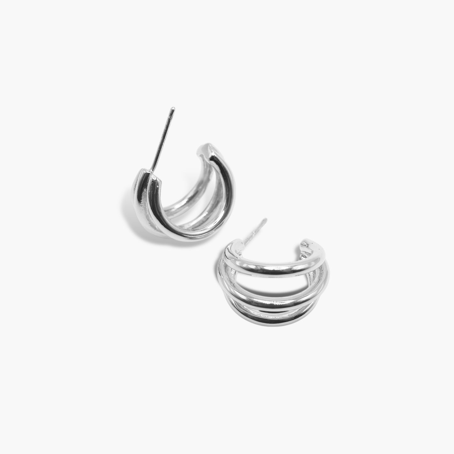 Multi-Band Hoop Earrings